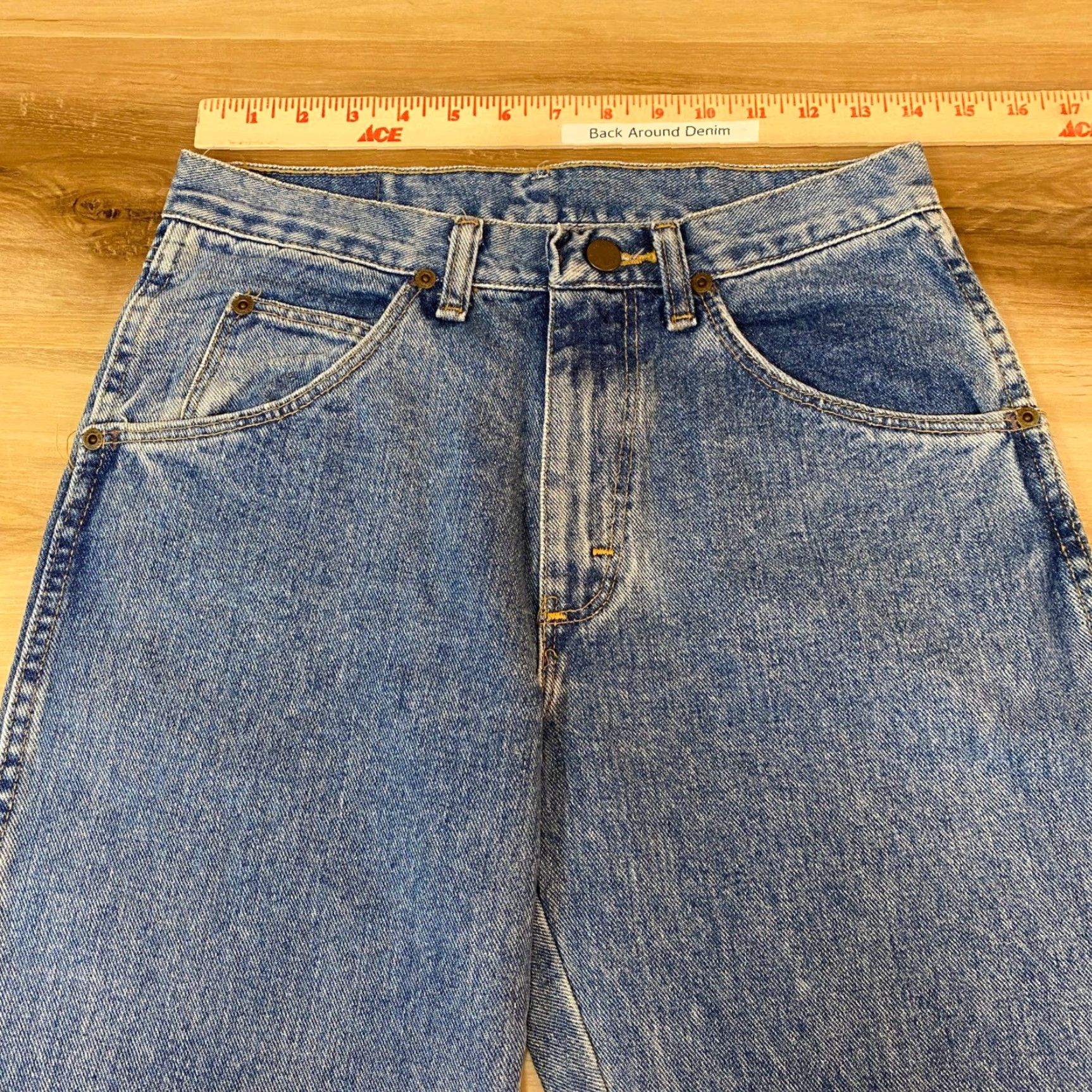Wrangler VINTAGE Wrangler Jeans Relaxed Fit Blue Denim Mens 29x30 NWT USA 97601 AS Size US 29 - 2 Thumbnail