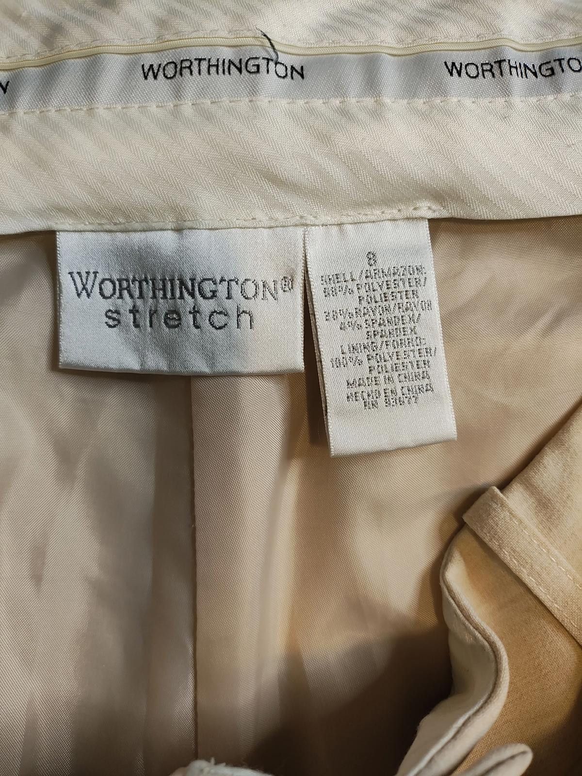Worthington Worthington Beige Women's Dress Pants Size 30" / US 8 / IT 44 - 6 Thumbnail