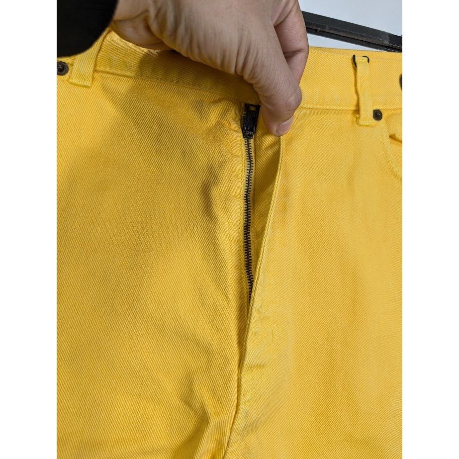 Saint Laurent Paris o1rshd1 Denim Short in Yellow Size US 34 / EU 50 - 7 Thumbnail