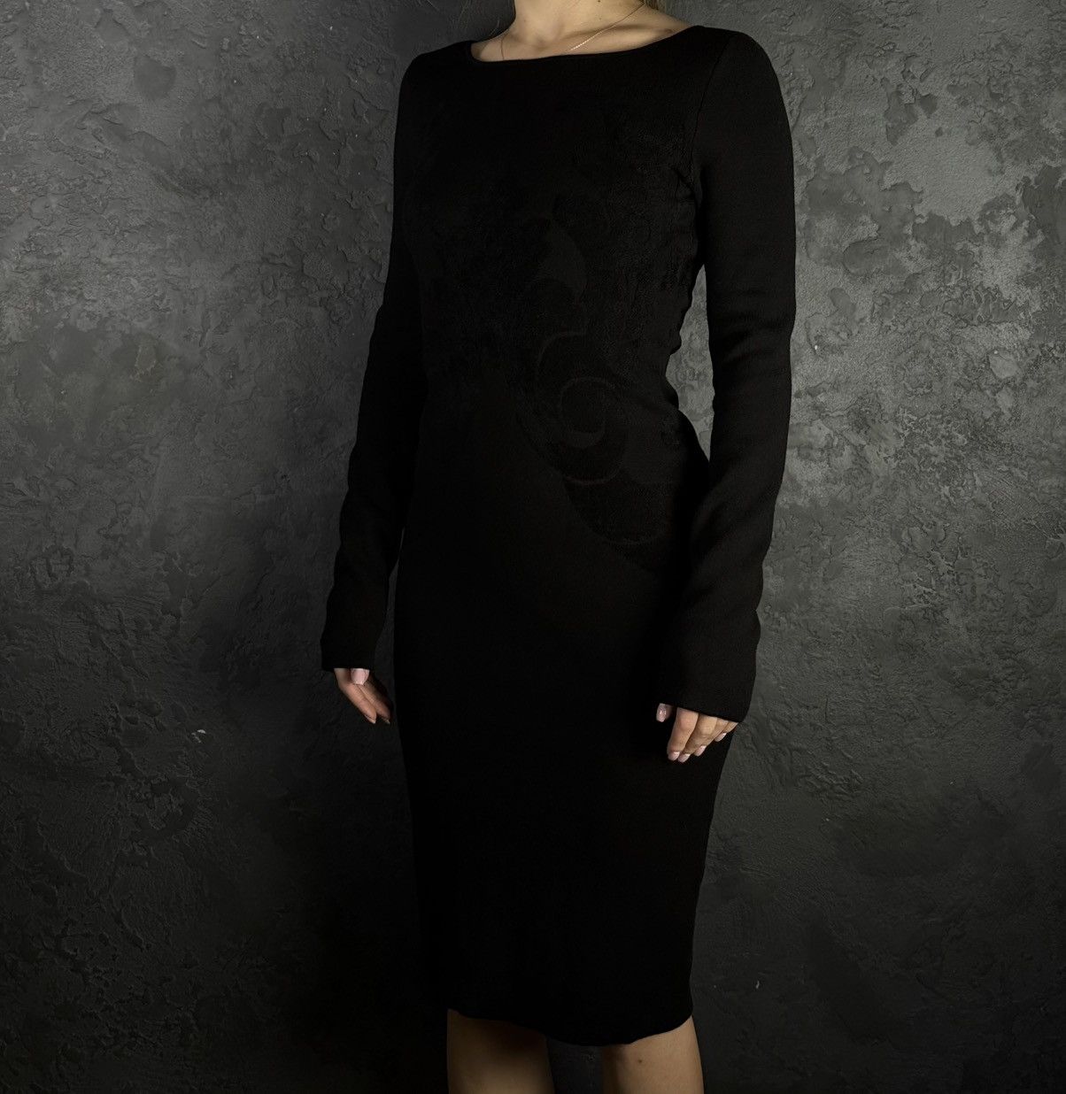 Gucci Vintage Wool Women’s Longsleeve Dress Italy