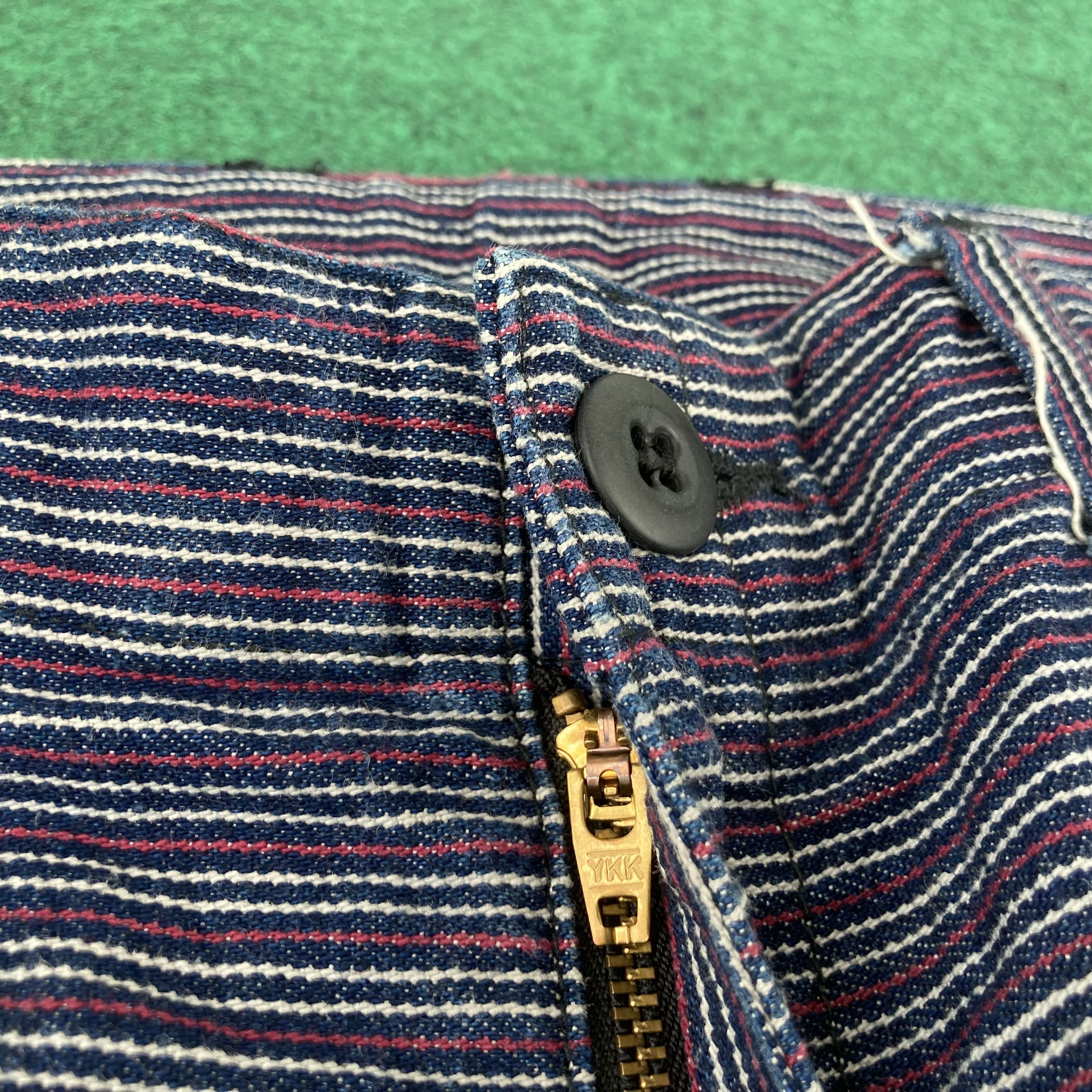 Japanese Brand × Johnbull Vtg John Bull Japan Work Wear Pants Zipper Sz 29 Jeans Size US 29 - 4 Thumbnail