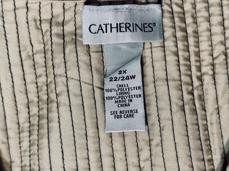 Other Catherines Reversible Quilted Jacket Animal Print Size 2X Size XXL / US 16-18 / IT 52-54 - 5 Thumbnail