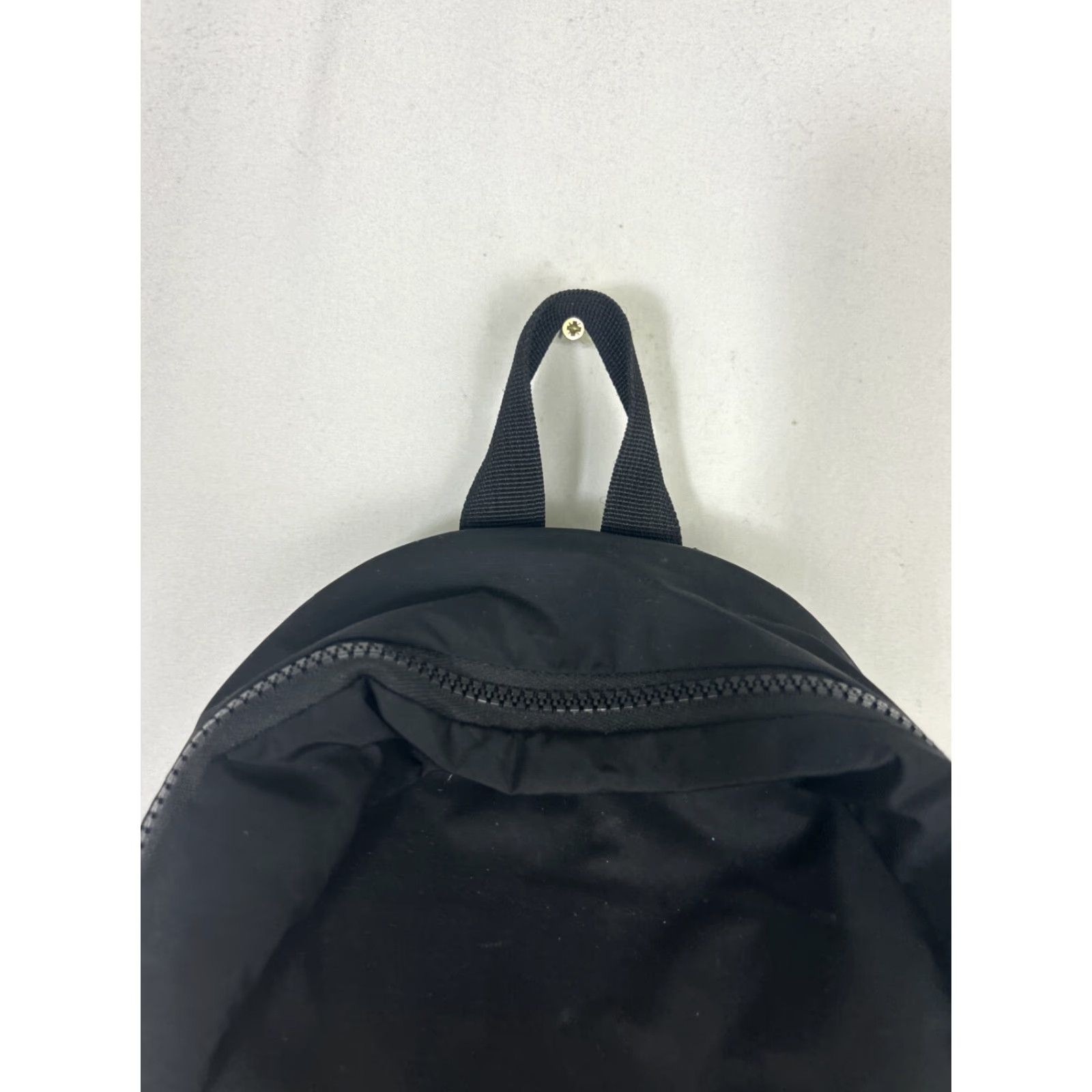 Adidas ADIDAS Unisex Linear Mini Backpack Black White 9.5"H 10"L 3"W Zipper Gold Zip Bag Polyester Mens Womens Backpack Size ONE SIZE - 6 Thumbnail