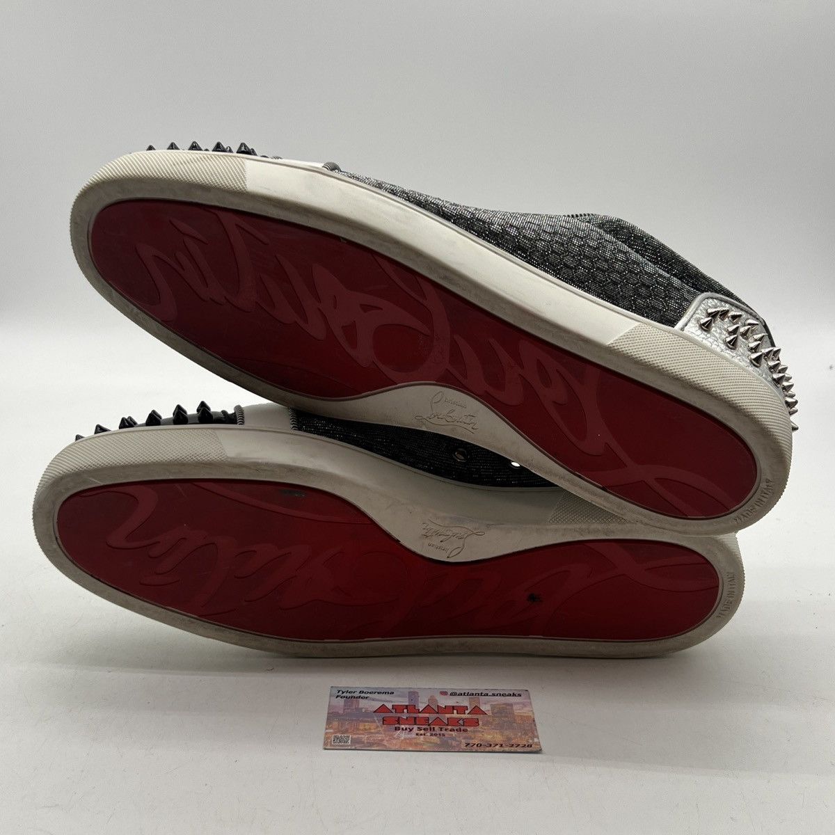 Christian Louboutin Christian Louboutin seavaste 2 orlato flat silver black Size US 13 / EU 46 - 7 Thumbnail
