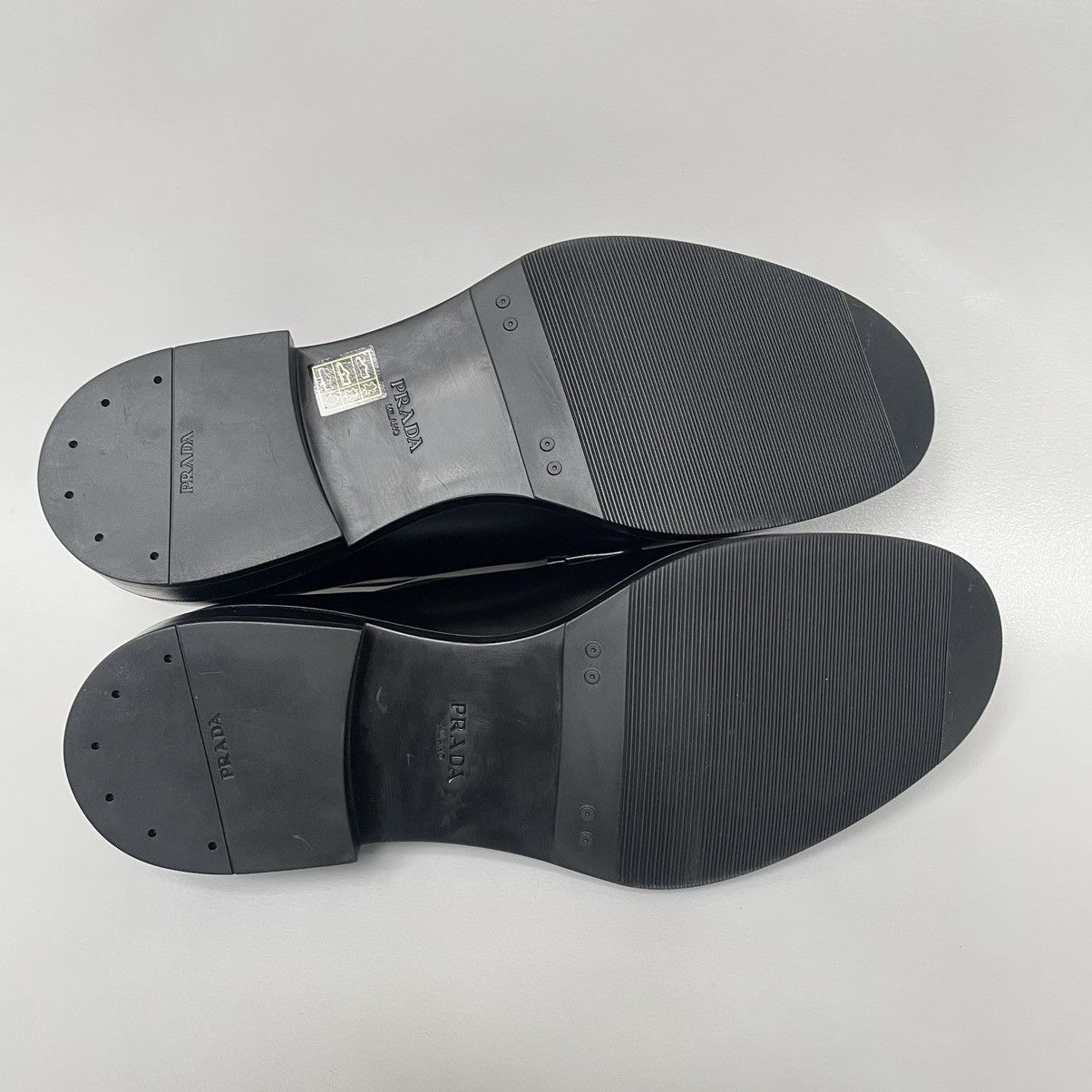 Prada Black Leather Derby Shoes Size US 9.5 / EU 42-43 - 13 Thumbnail