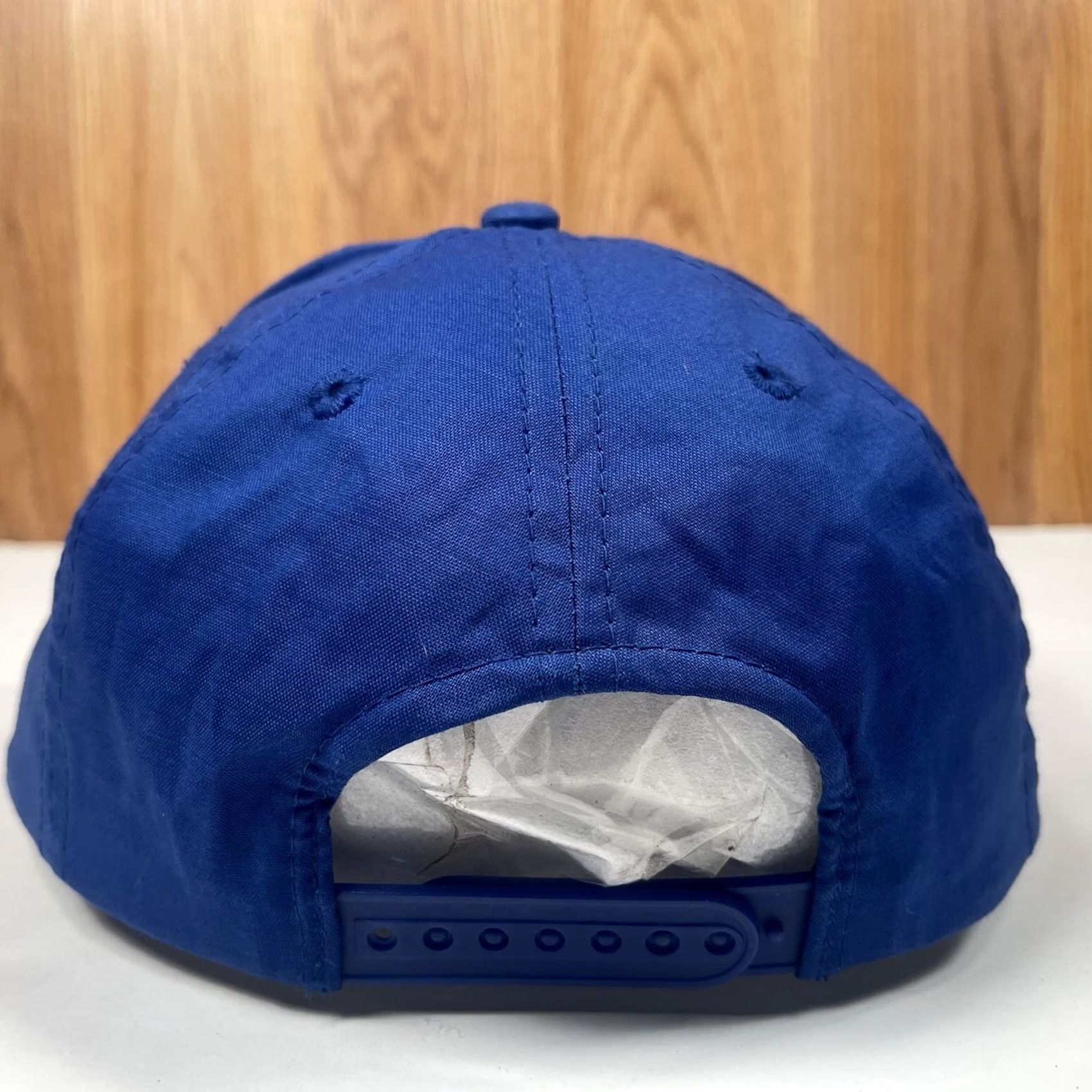 Vintage HIT Adult Adjustable Snapback Trucker Baseball Hat Cap Solid Blue Cotton | Casual Mens Hat Size ONE SIZE - 5 Thumbnail