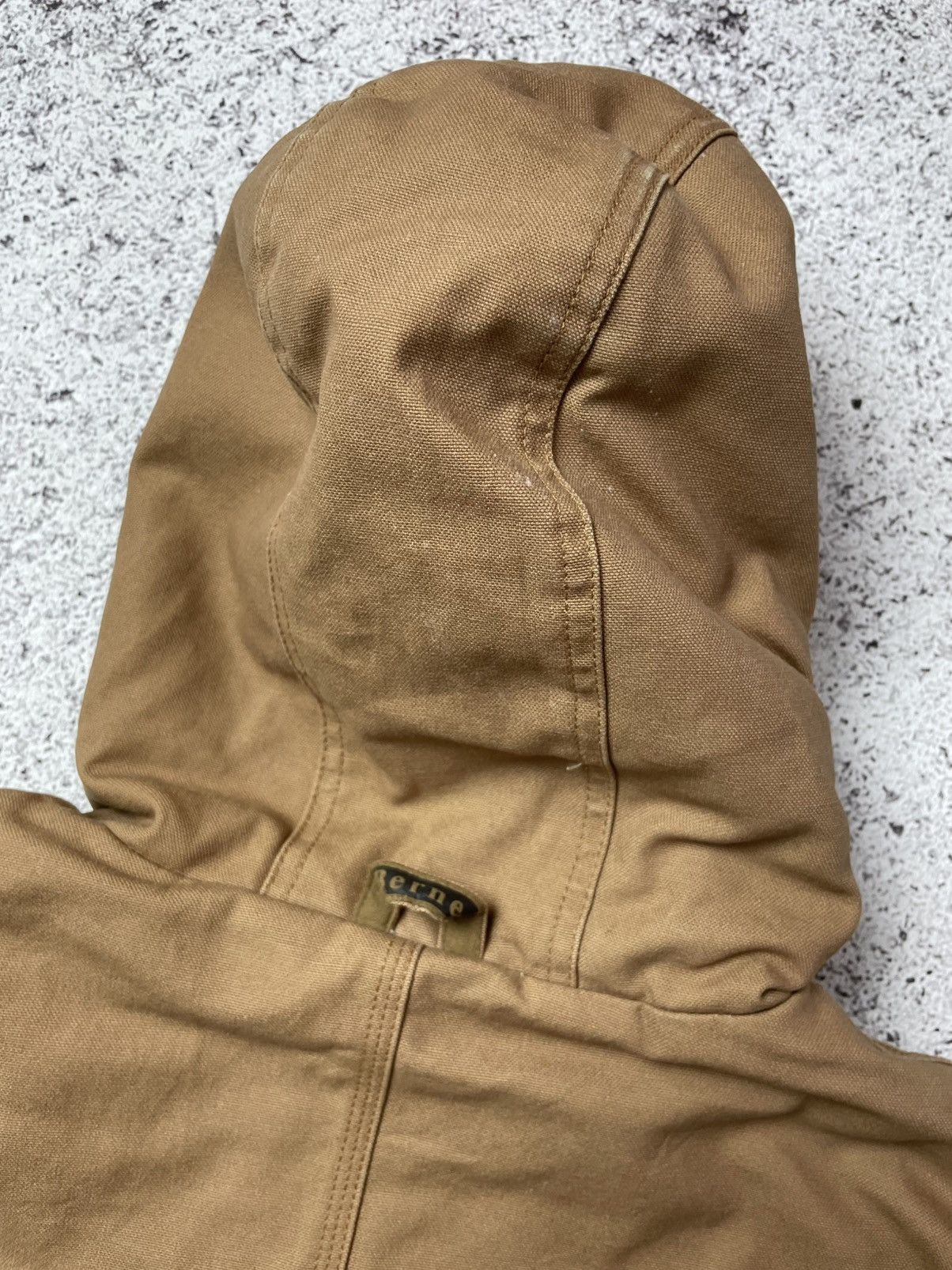 Carhartt Berne Vintage Brown Work Jacket Quilted Hooded Active Jacket Size US L / EU 52-54 / 3 - 8 Thumbnail