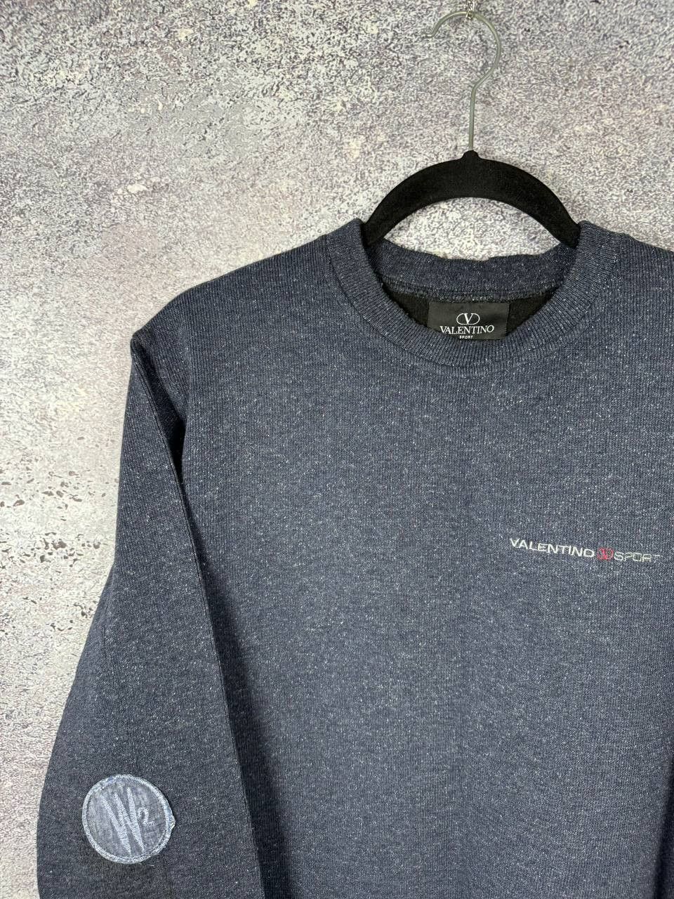 Valentino Valentino Sport Lana Wool Sweatshirt Blue Vintage Large Size US L / EU 52-54 / 3 - 3 Thumbnail