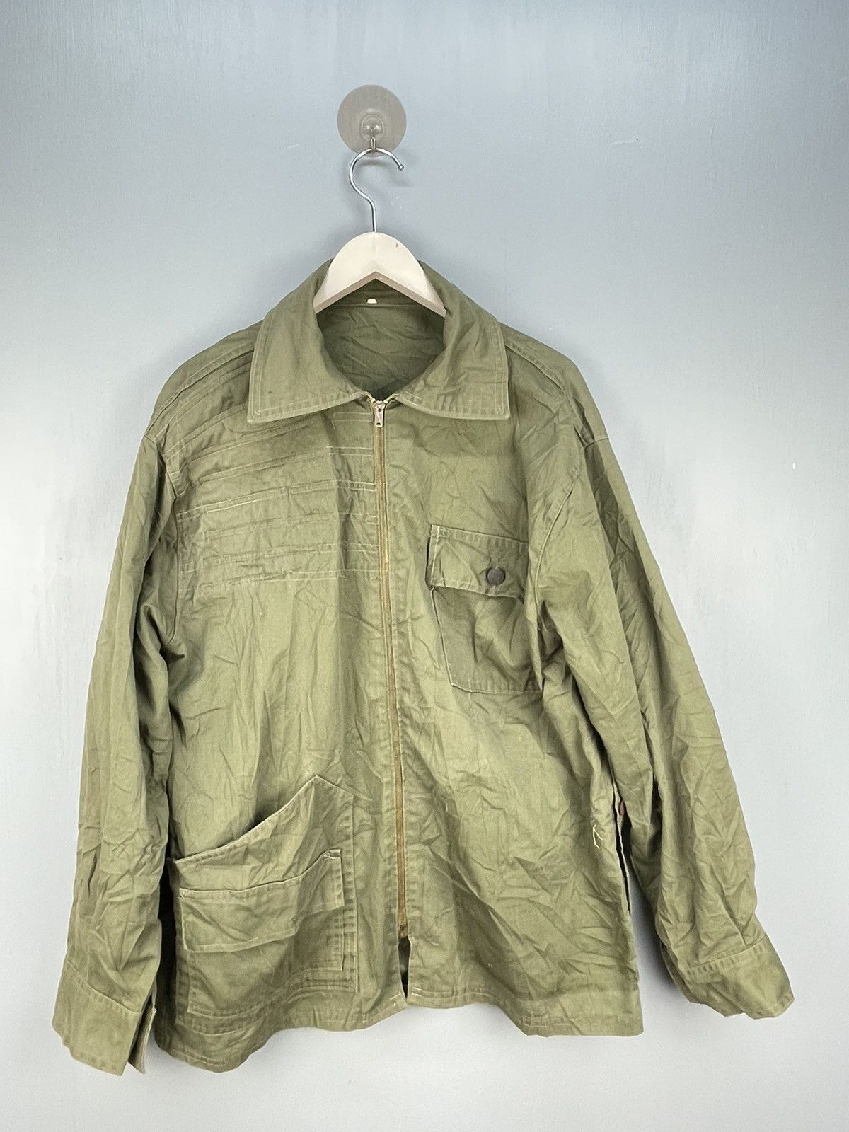 Vintage Vintage 60s Fiordaliso army jacket zip up Size US L / EU 52-54 / 3 - 1 Thumbnail