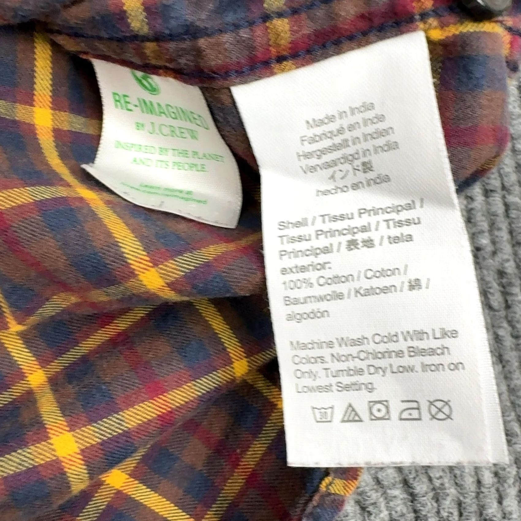 J.Crew J.CREW Button Down Mens S Multicolor Plaid Brushed Twill Slim Fit Casual Prep Shirt Size US S / EU 44-46 / 1 - 4 Thumbnail