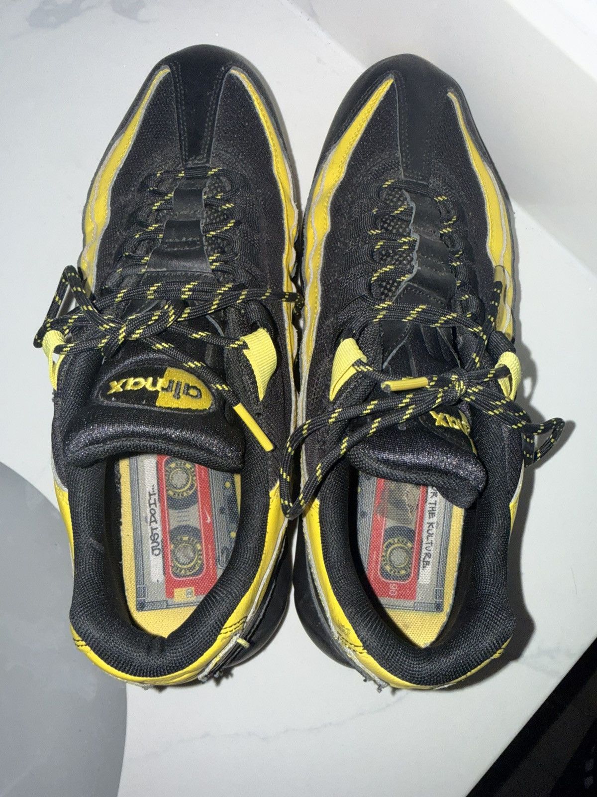 Nike Black And Yellow Air Max 95 Frequency Pack Size US 11.5 / EU 44-45 - 8 Thumbnail