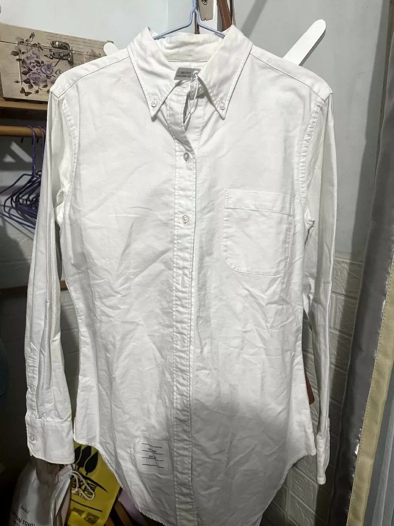Thom Browne Thom Browne White shirt Size M / US 6-8 / IT 42-44 - 1 Thumbnail