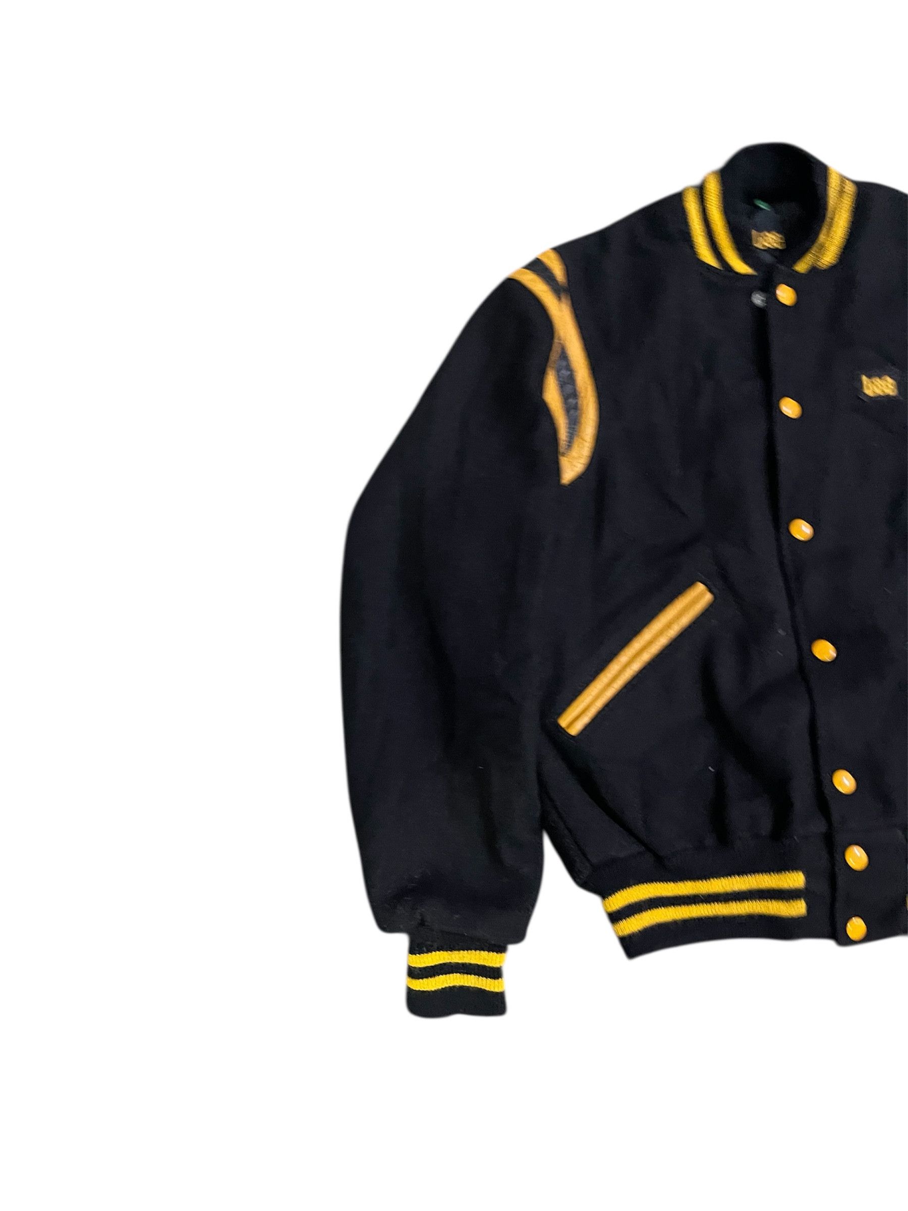 Lee True Vintage 70s Lee Varsity Delong Black/Yellow Jacket Size US M / EU 48-50 / 2 - 3 Thumbnail