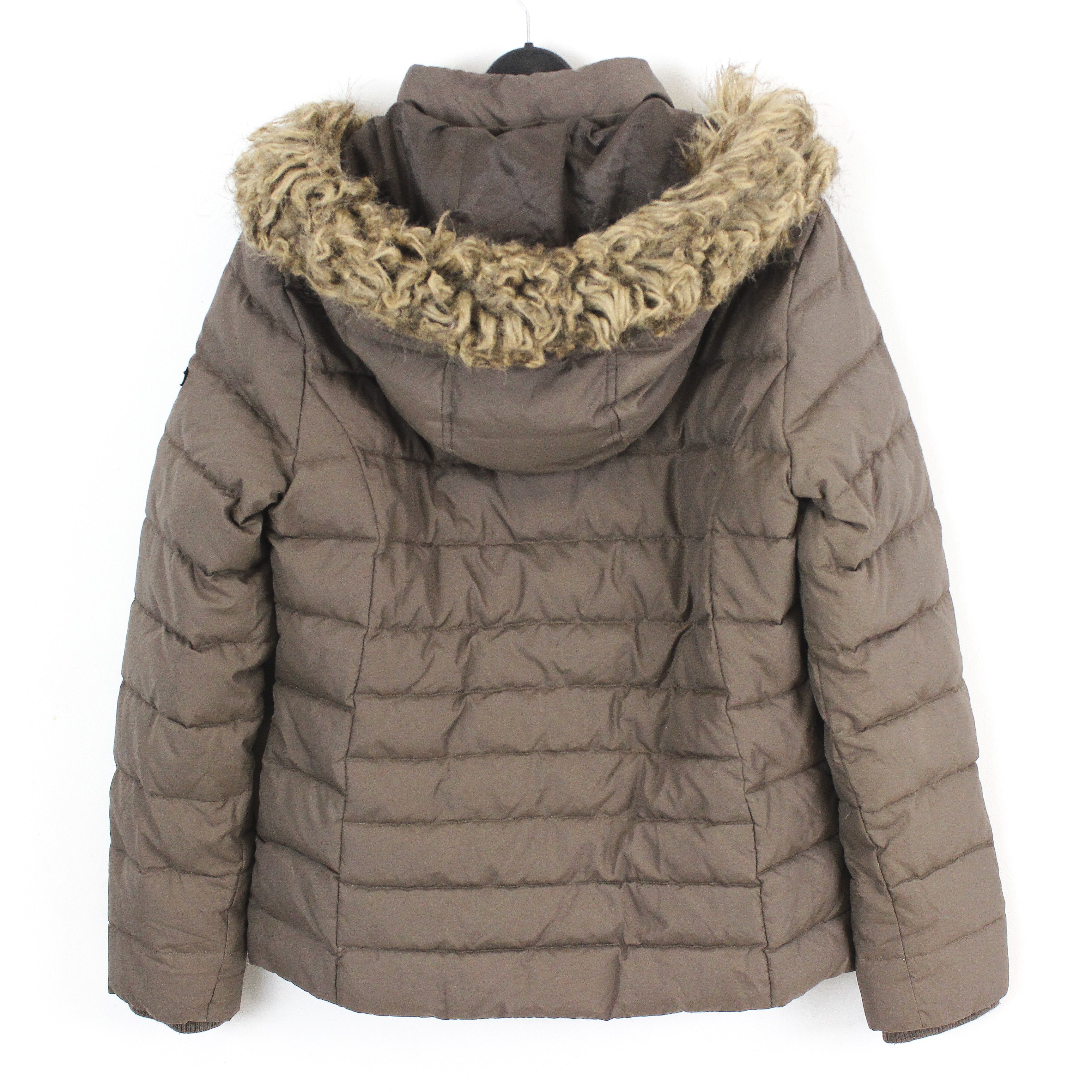 Tommy Hilfiger Women L Jacket Coat Padded Hooded Puffer Outerwear Brown Size L / US 10 / IT 46 - 3 Thumbnail