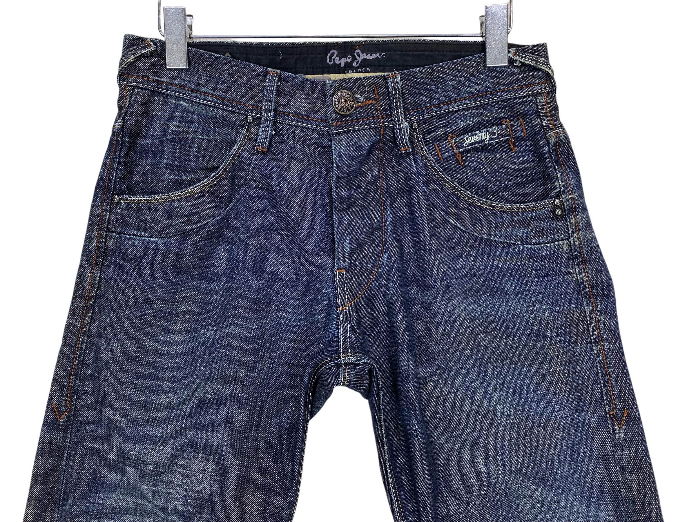 Pepe Jeans Straight Leg Denim Jeans Hip Hop Skateboards Jeans Pants Size US 31 - 3 Thumbnail