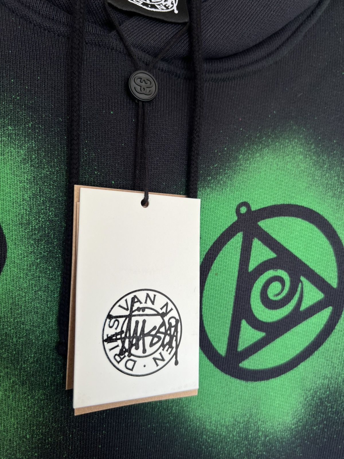 Dries Van Noten × Stussy Stussy x Dries Van Noten Embroidered Hoodie ‘Black’ (Large) Size US L / EU 52-54 / 3 - 7 Thumbnail