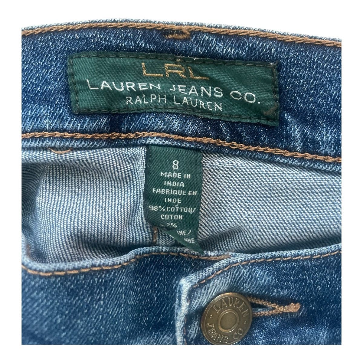 Ralph Lauren LRL Lauren Jeans Co. Modern Skinny Womens Jeans Size 8 Blue Size 30" / US 8 / IT 44 - 4 Thumbnail