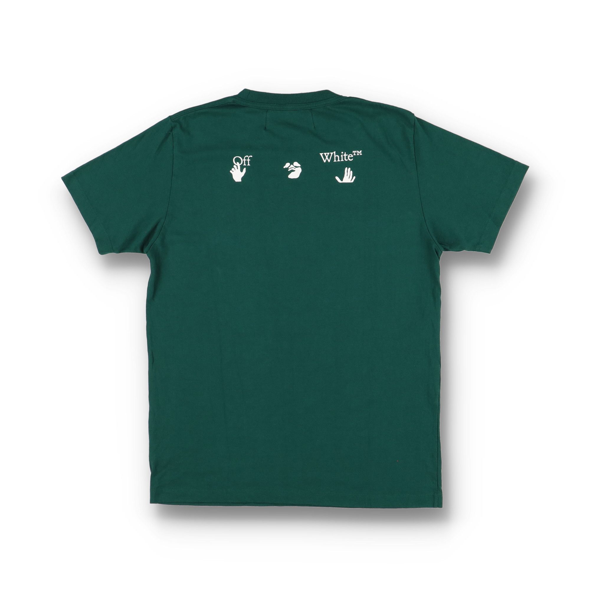 Off-White Green Swimming Man Big Logo T-Shirt Size US XL / EU 56 / 4 - 7 Thumbnail