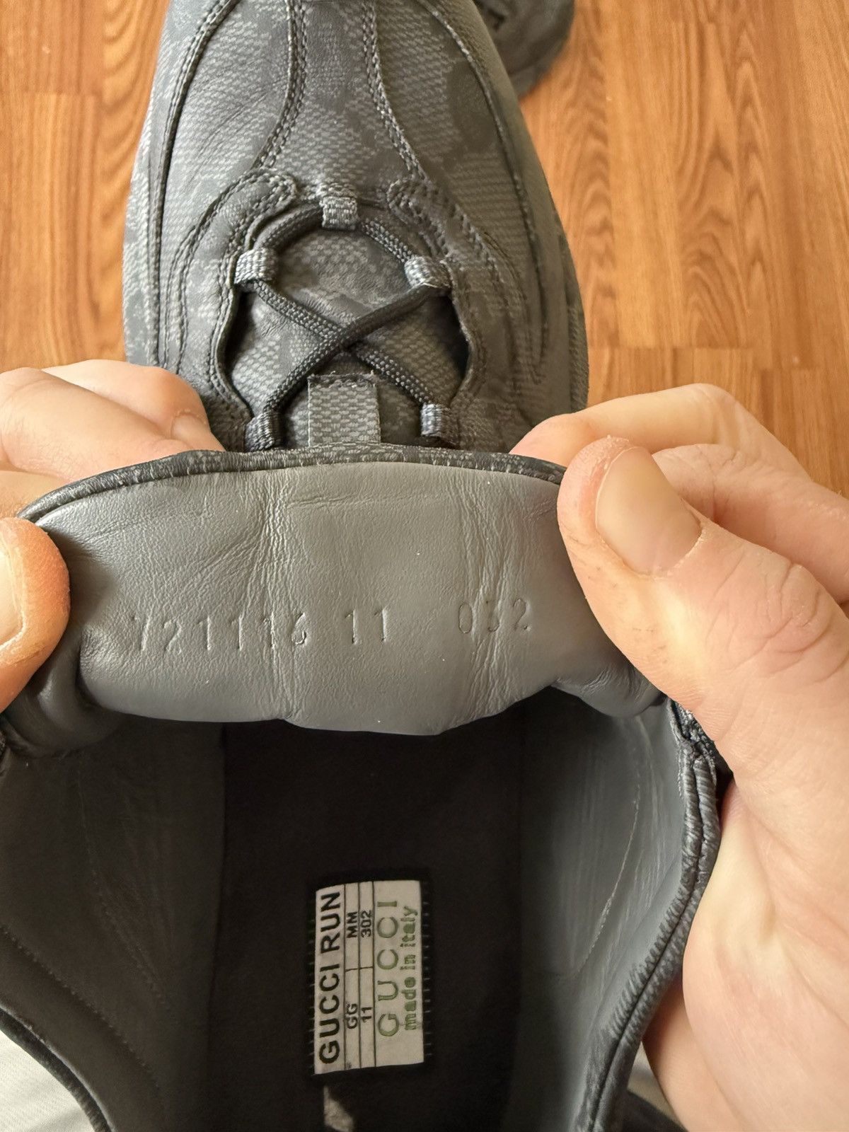 Gucci Gucci Run GG Monogram Black Sneakers Mens Size 11 Authentic Size US 11 / EU 44 - 7 Thumbnail