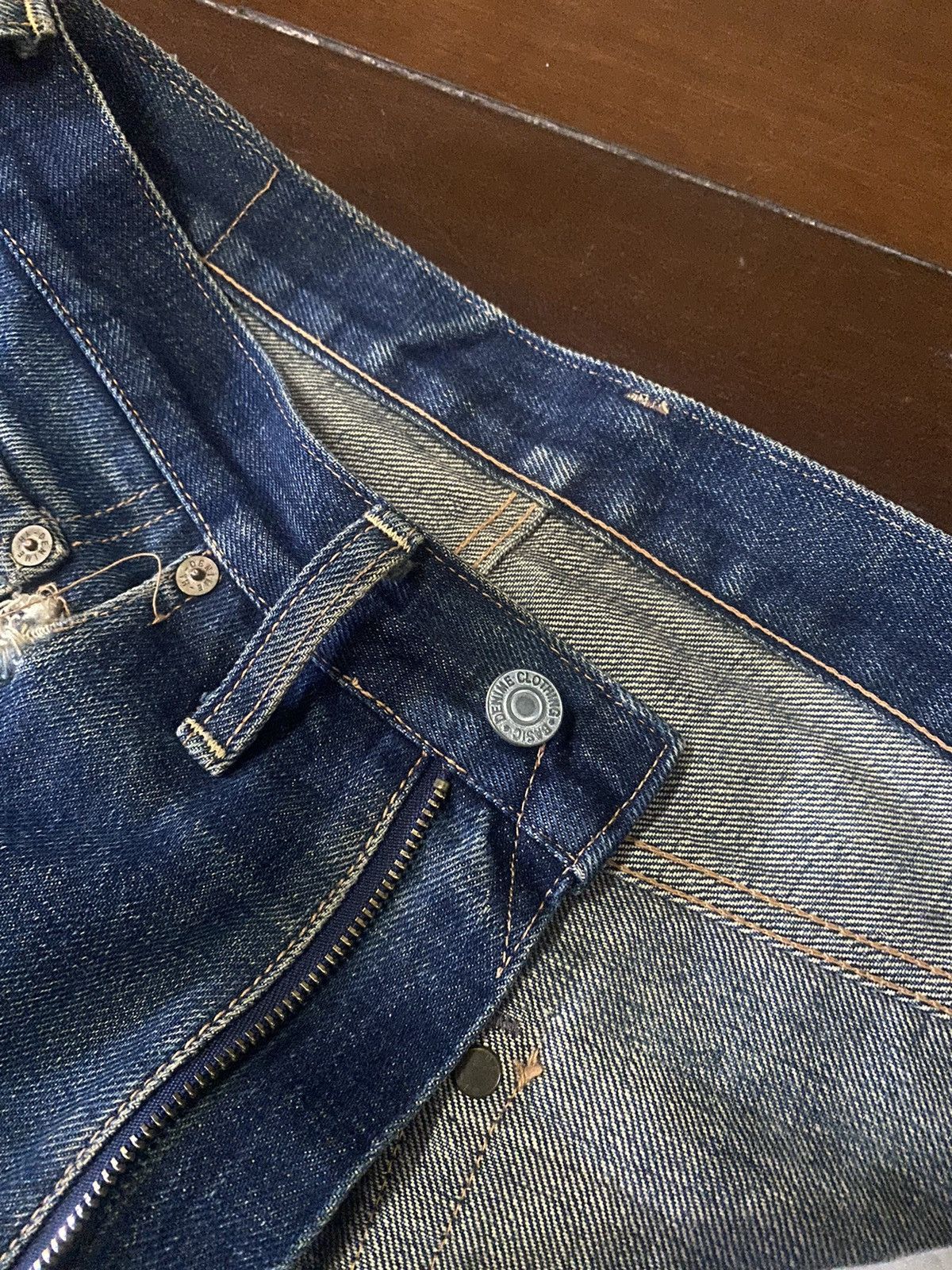 Denime FIRE VINTAGE DENIME JAPAN BRAND FLARE JEANS DISTRESSED RIP Size US 32 / EU 48 - 11 Thumbnail