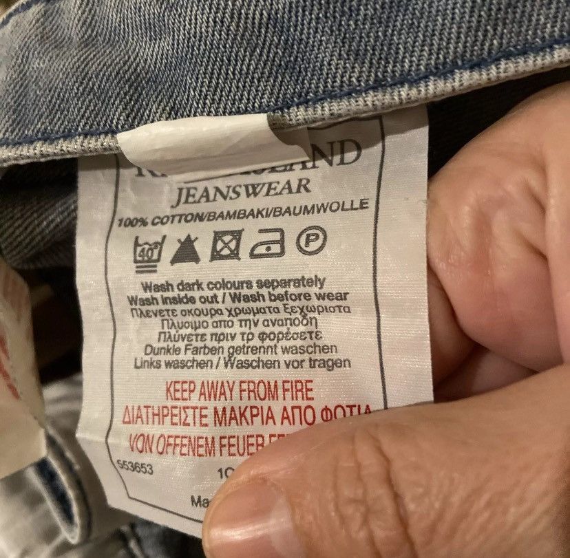Designer × Vintage Stunning vintage 80s flare jeans 16S UK Size 34" / US 12 / IT 48 - 7 Thumbnail
