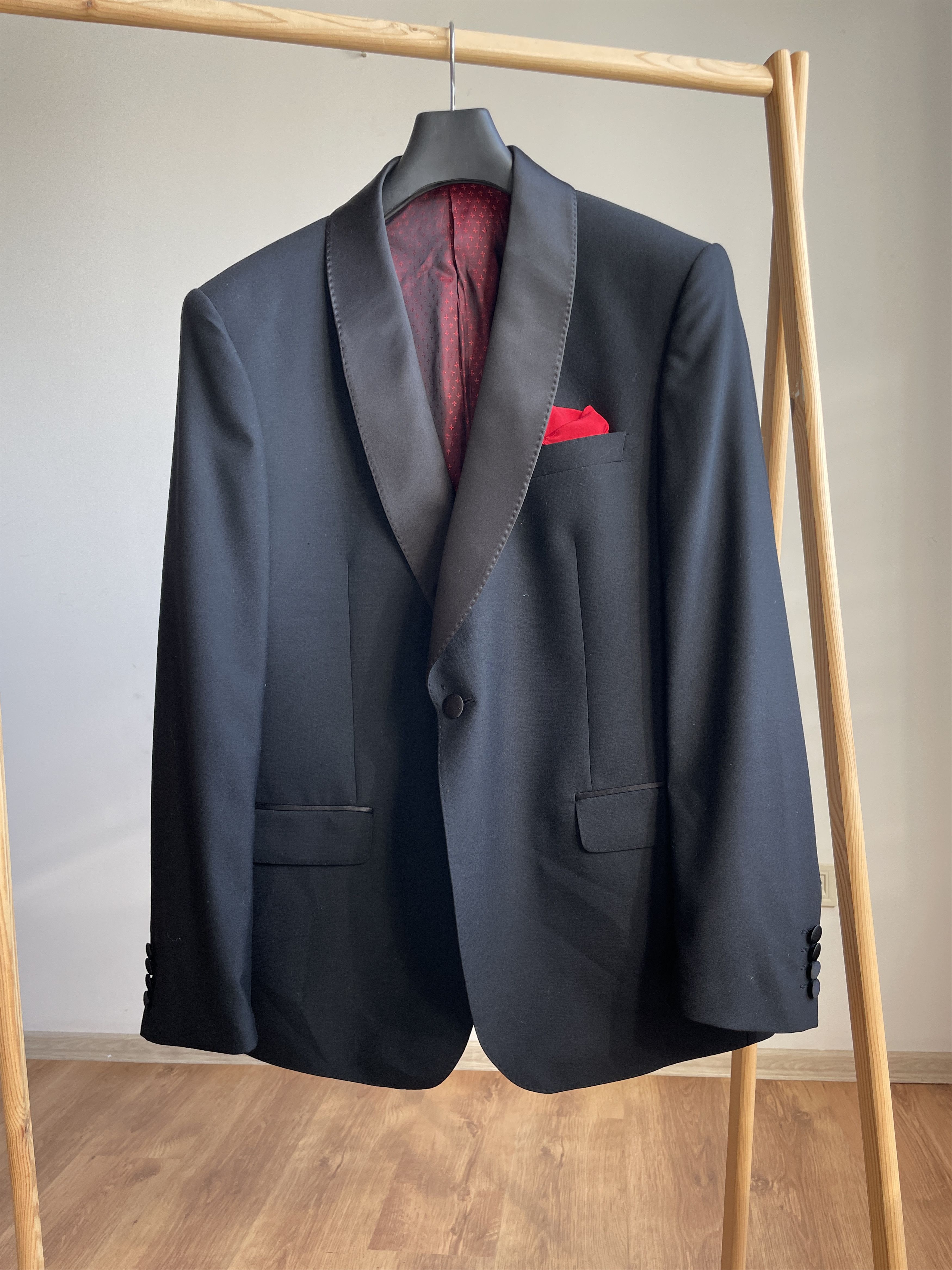 Marks & Spencer Mark & Spencer 3 Pieces Tuxedo Dinner Wool Suit Size 46R - 2 Thumbnail
