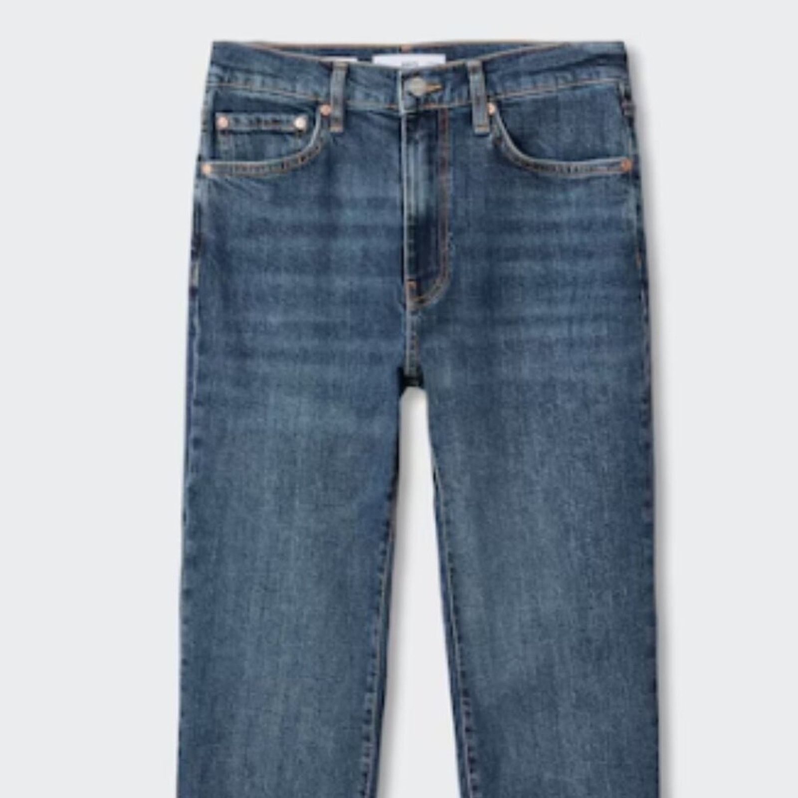 Mango Mango MNG Slim Copped Dark Blue Jeans NWT Plus 16 Size 38" / US 16 / IT 52 - 11 Thumbnail