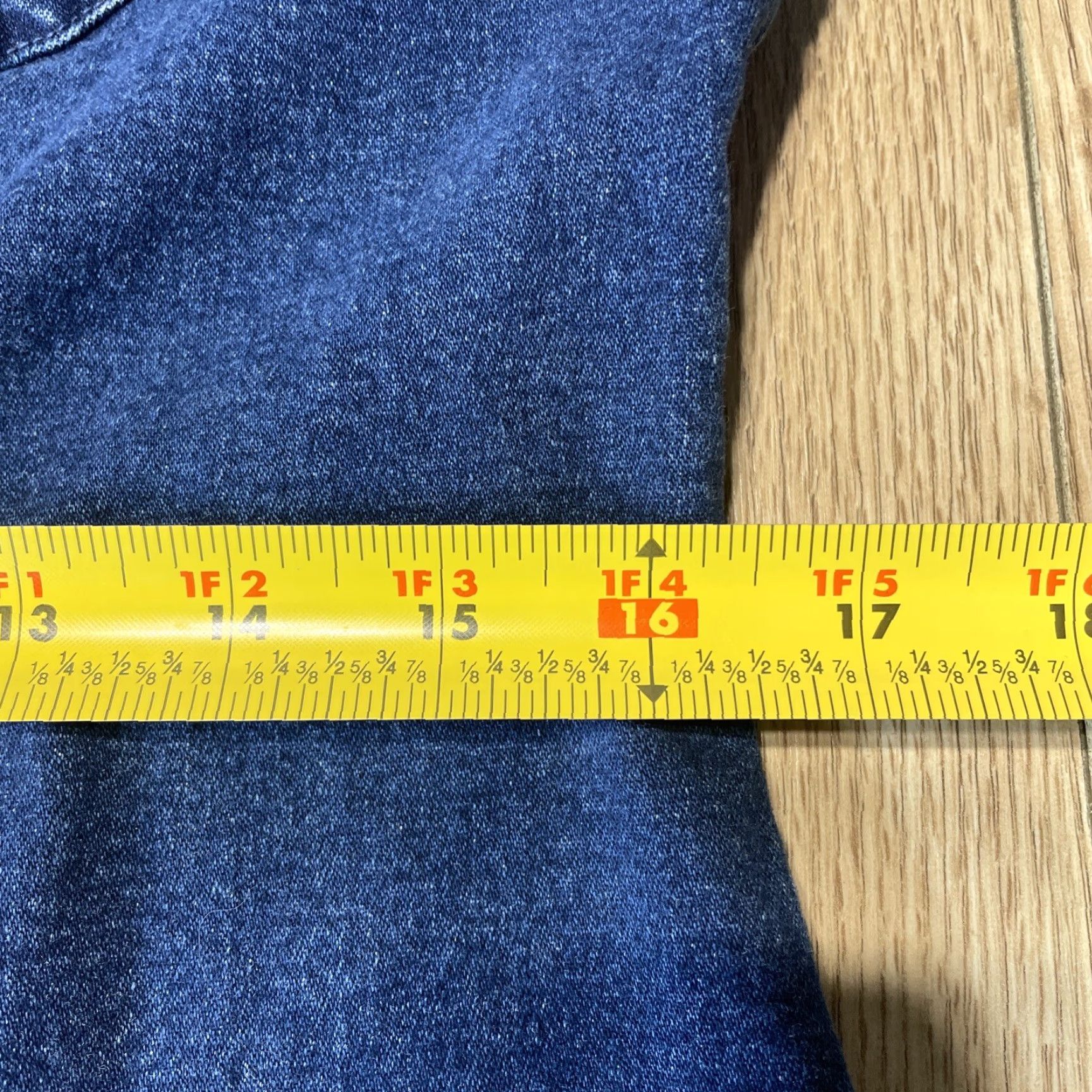 Vintage Carolina Jean Dress Size 10 Blue Stretch Snap Front Short Sleeve Womens Size 32" / US 10 / IT 46 - 6 Thumbnail