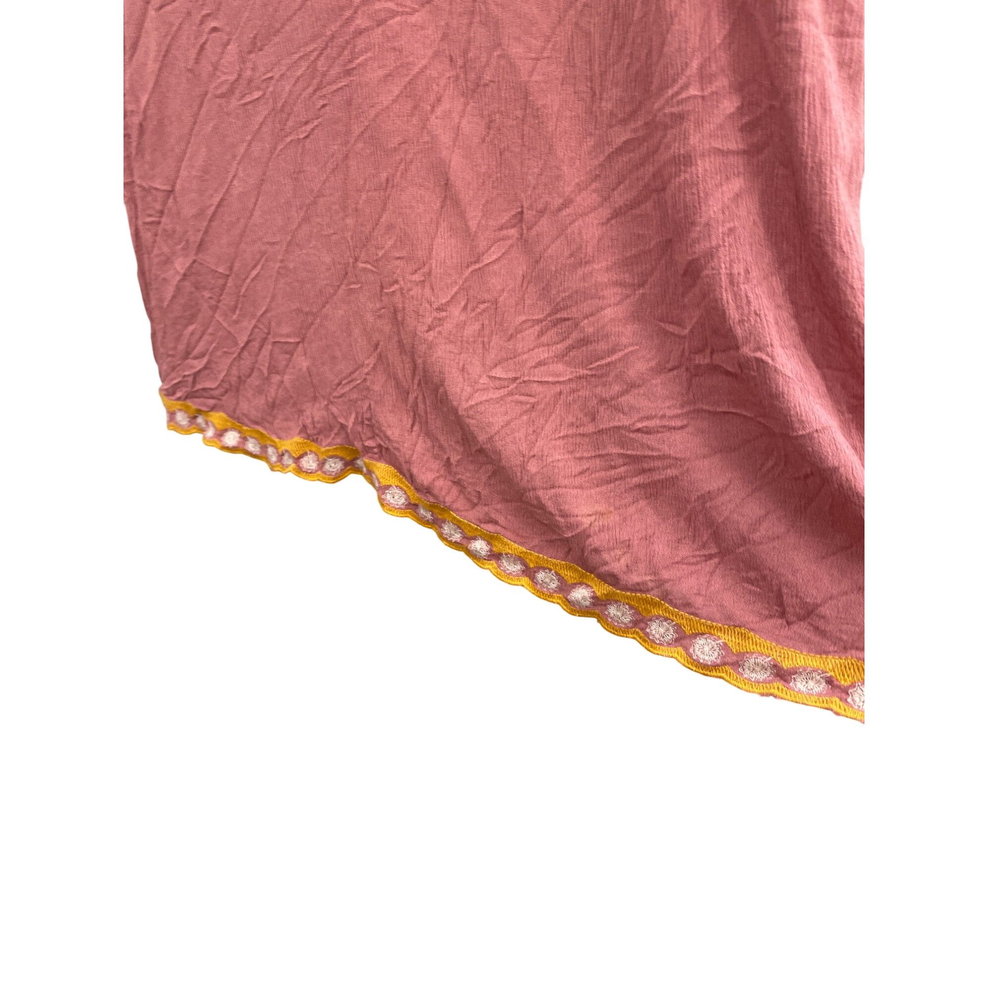 Other Mello Day womans coral Embroidered Rayon Bohemian Dress Size Size M / US 6-8 / IT 42-44 - 5 Thumbnail