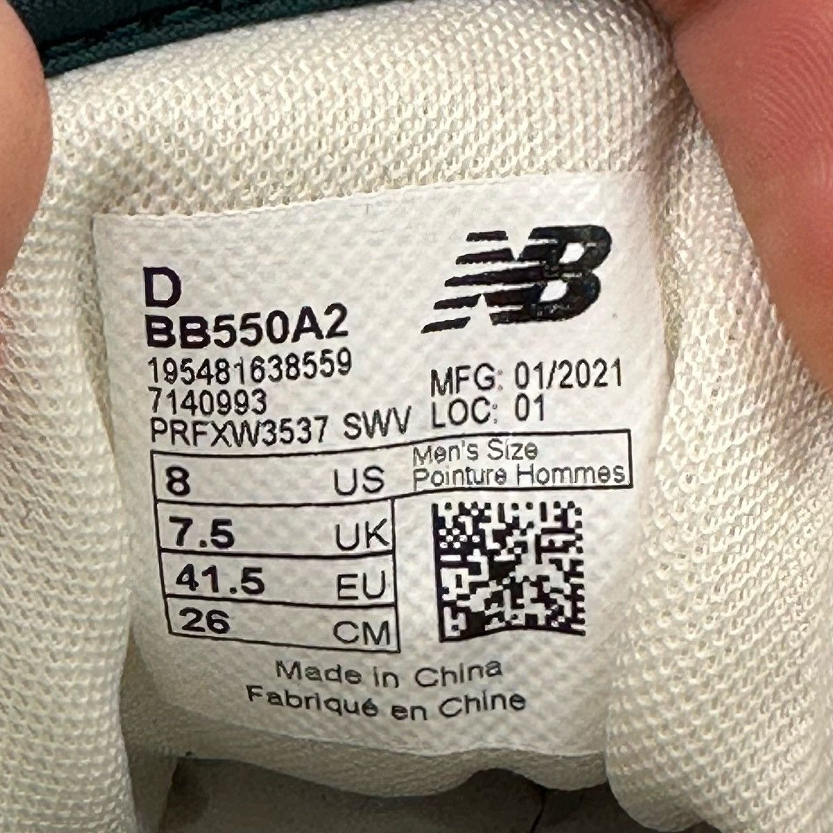 New Balance Size 8 - New Balance x Aimé Leon Dore 550 - Green Yellow Size US 8 / EU 41 - 6 Thumbnail