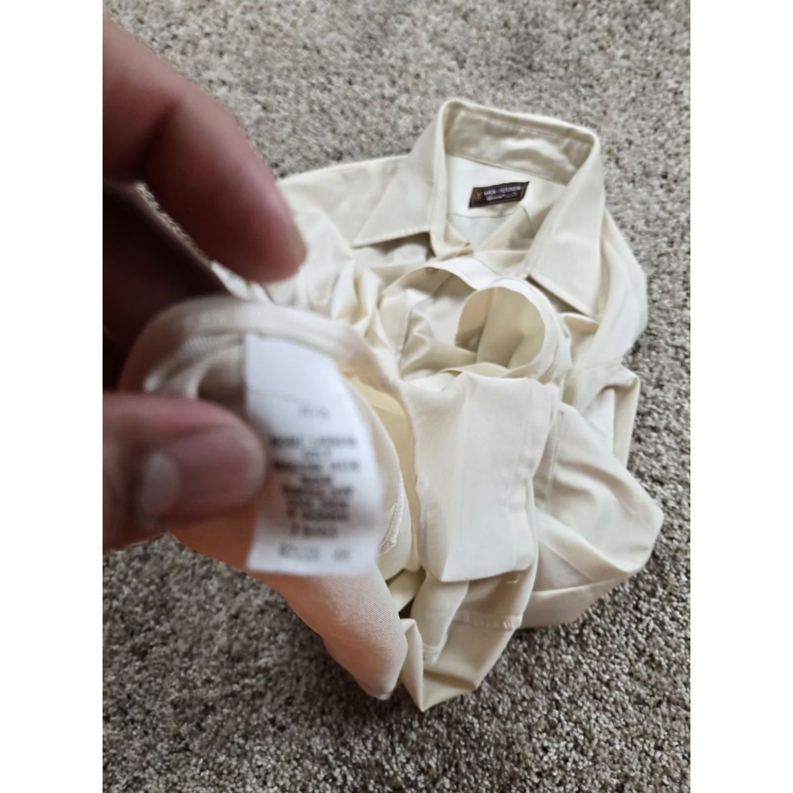 Van Heusen VINTAGE Van Heusen Shirt Mens M Beige Short Sleeve Button-Front Disco 70s Size US M / EU 48-50 / 2 - 6 Thumbnail