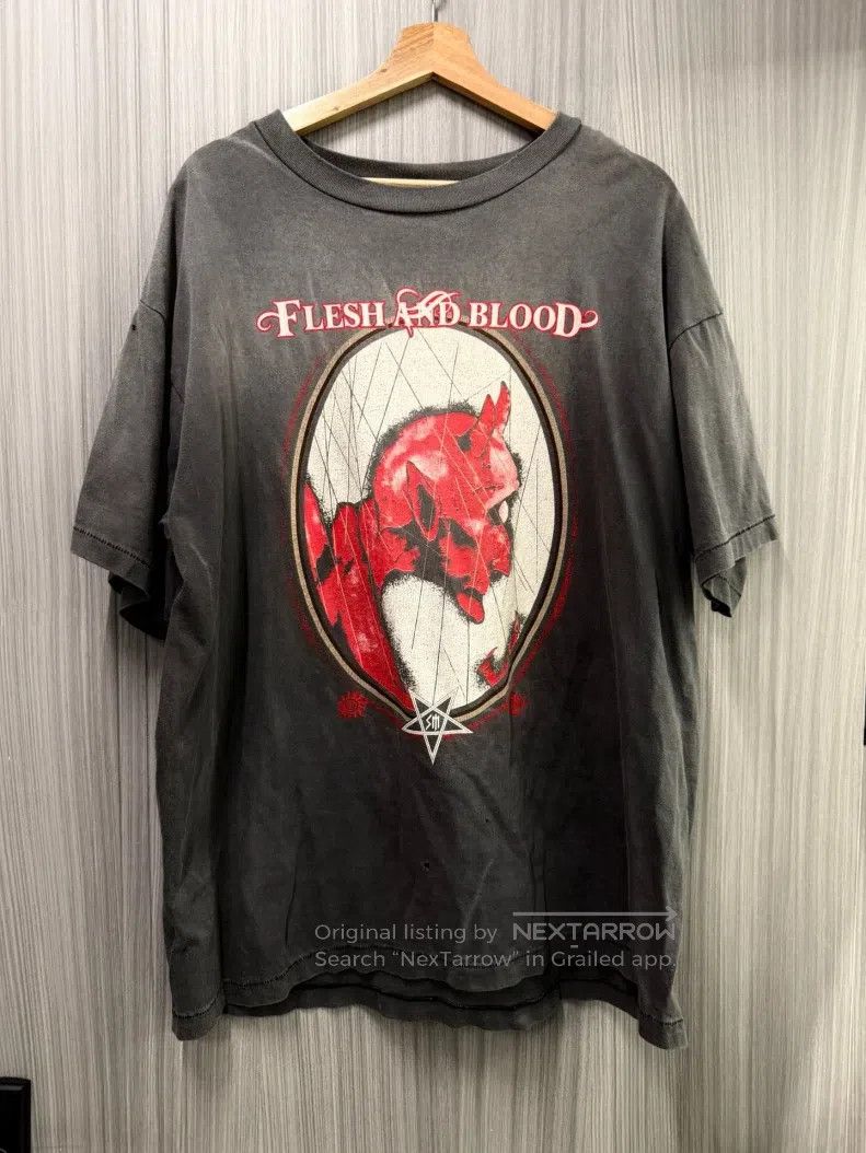 Saint Michael Saint Michael Devil's Son Washed Old Short Sleeve Size US XL / EU 56 / 4 - 1 Thumbnail