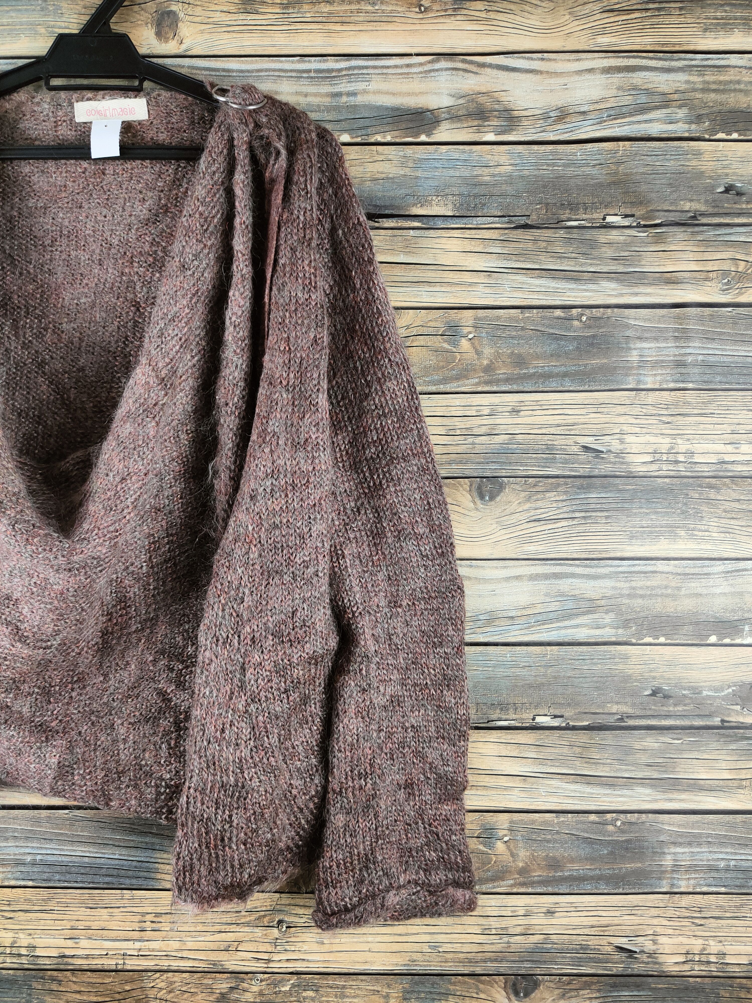 Japanese Brand DL Coigirl Magie Brown Knitwear Cardigans #46-437 Size S / US 4 / IT 40 - 6 Thumbnail