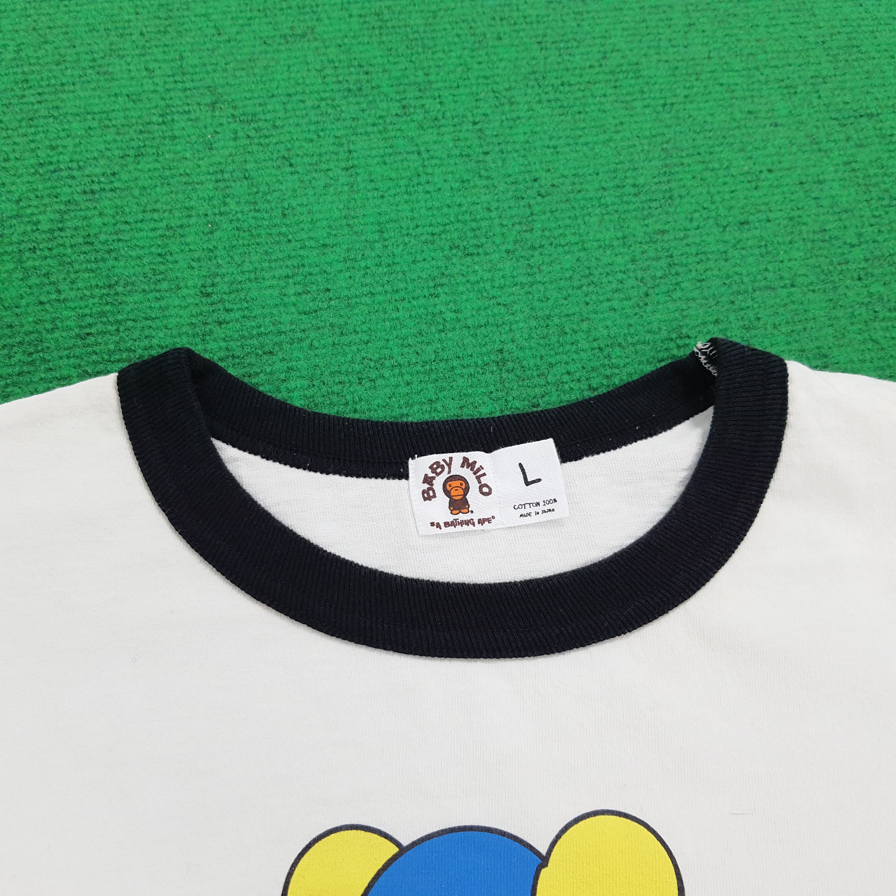 Bape x Kaws Baby Milo Ringer L/S Tee