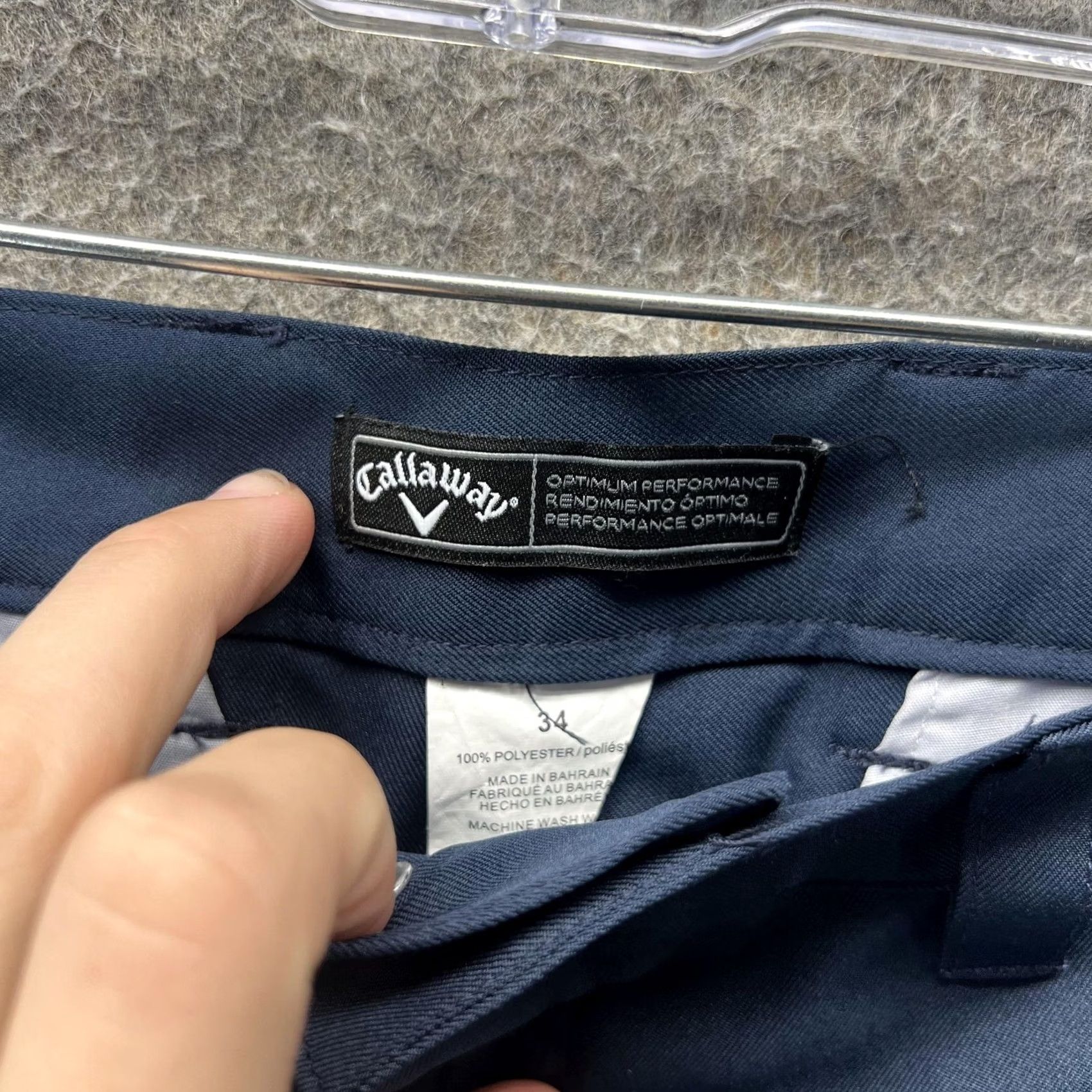 Callaway Callaway Shorts Mens 34 Blue Golf Performance Zip Pocket 10 Inseam Athletic Size US 34 / EU 50 - 4 Thumbnail