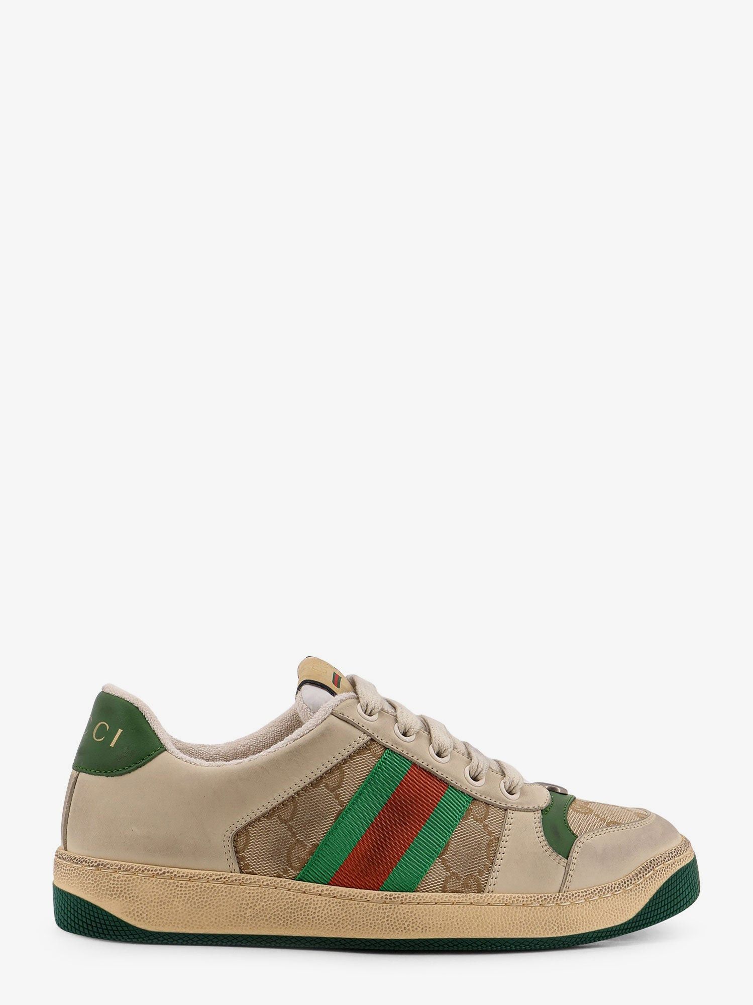 スニーカー GUCCI Cappuccino Fabric And Suede Sneakers Gucci Cappuccino Fabric And Suede Sneakers | Grailed