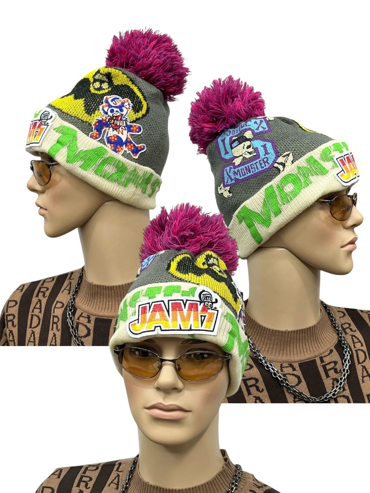 Grand Slam Joyful x Monster Hype Acrylic Beanie JAM's World Vibes Rare Size ONE SIZE - 1 Thumbnail