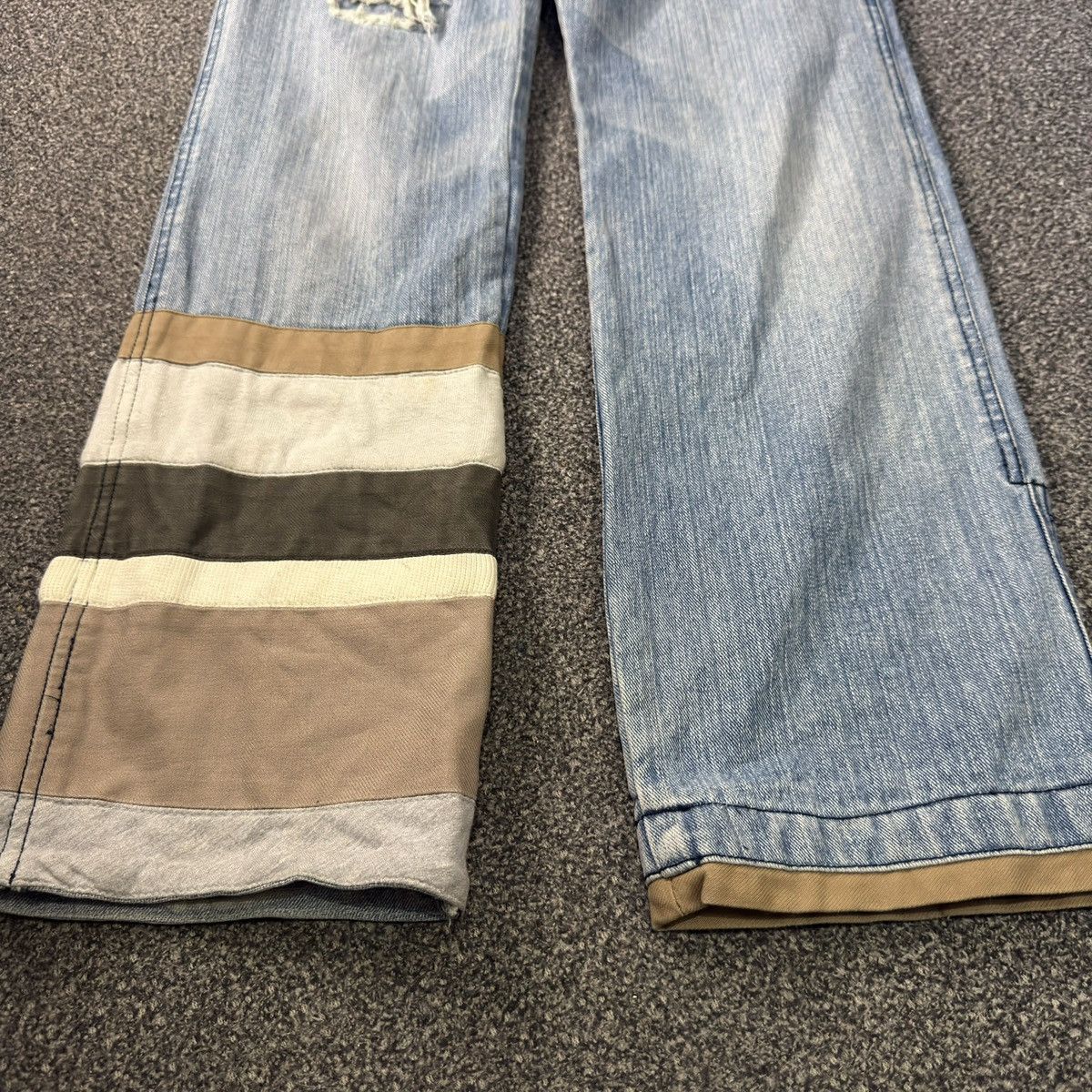 14th Addiction 🔥Japanese Double Layer Ttu Knit Distressed Denim y2k Style Size US 30 / EU 46 - 9 Thumbnail