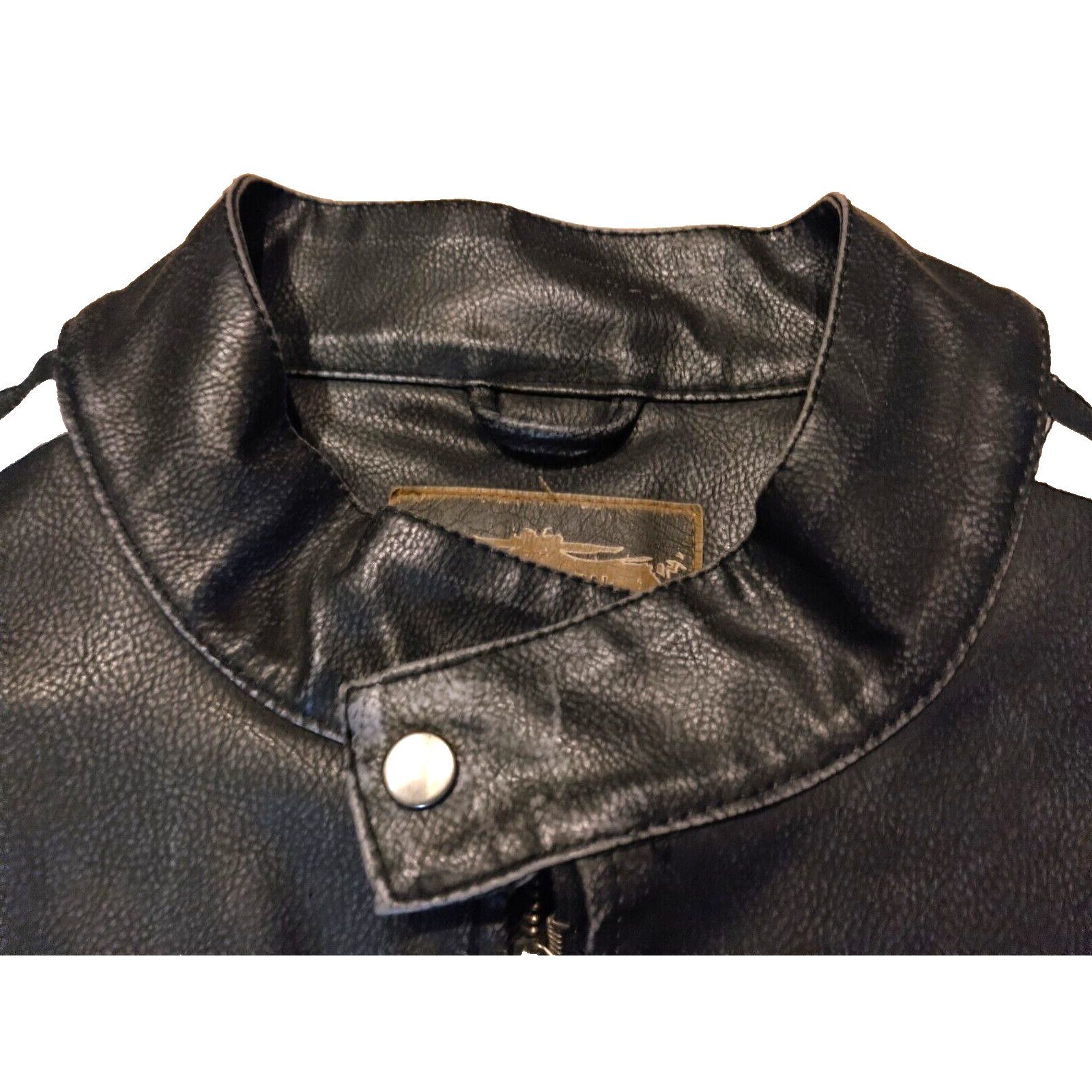 Arizona Jean Co. Men's VTG Arizona Jean Co Biker Motorcycle Jacket Black XL Size US XL / EU 56 / 4 - 7 Thumbnail