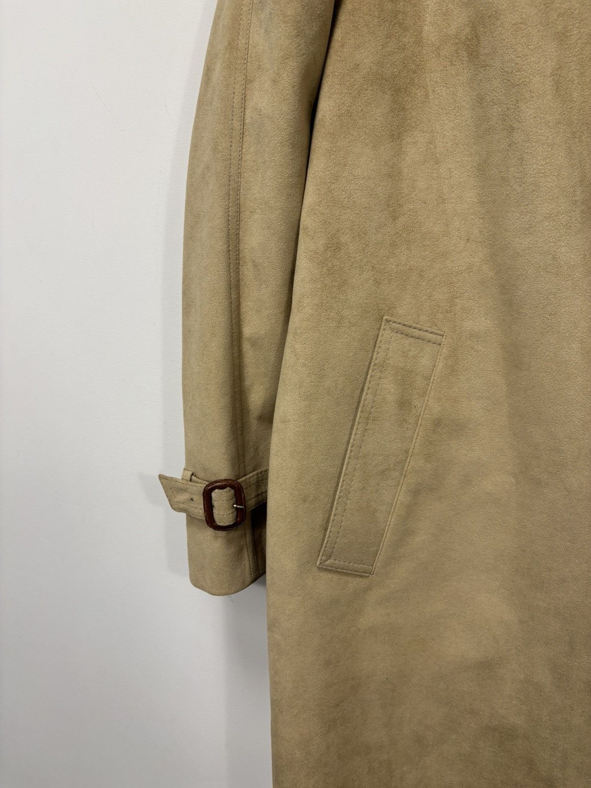 Schneiders Schneiders Salzburg Men’s Camel Alcantara Belted Long Coat Size US L / EU 52-54 / 3 - 8 Thumbnail