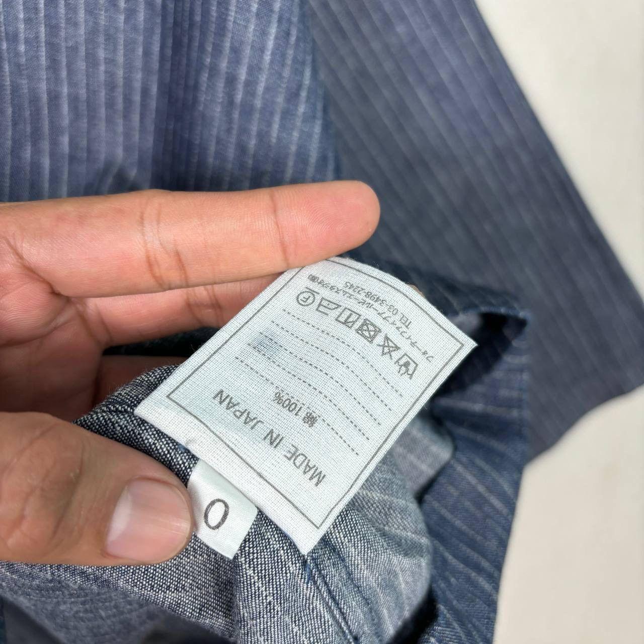 45rpm 45rpm Studio Indigo Hickory Stripe Work Shirt Japan Size 0 Size US M / EU 48-50 / 2 - 7 Thumbnail