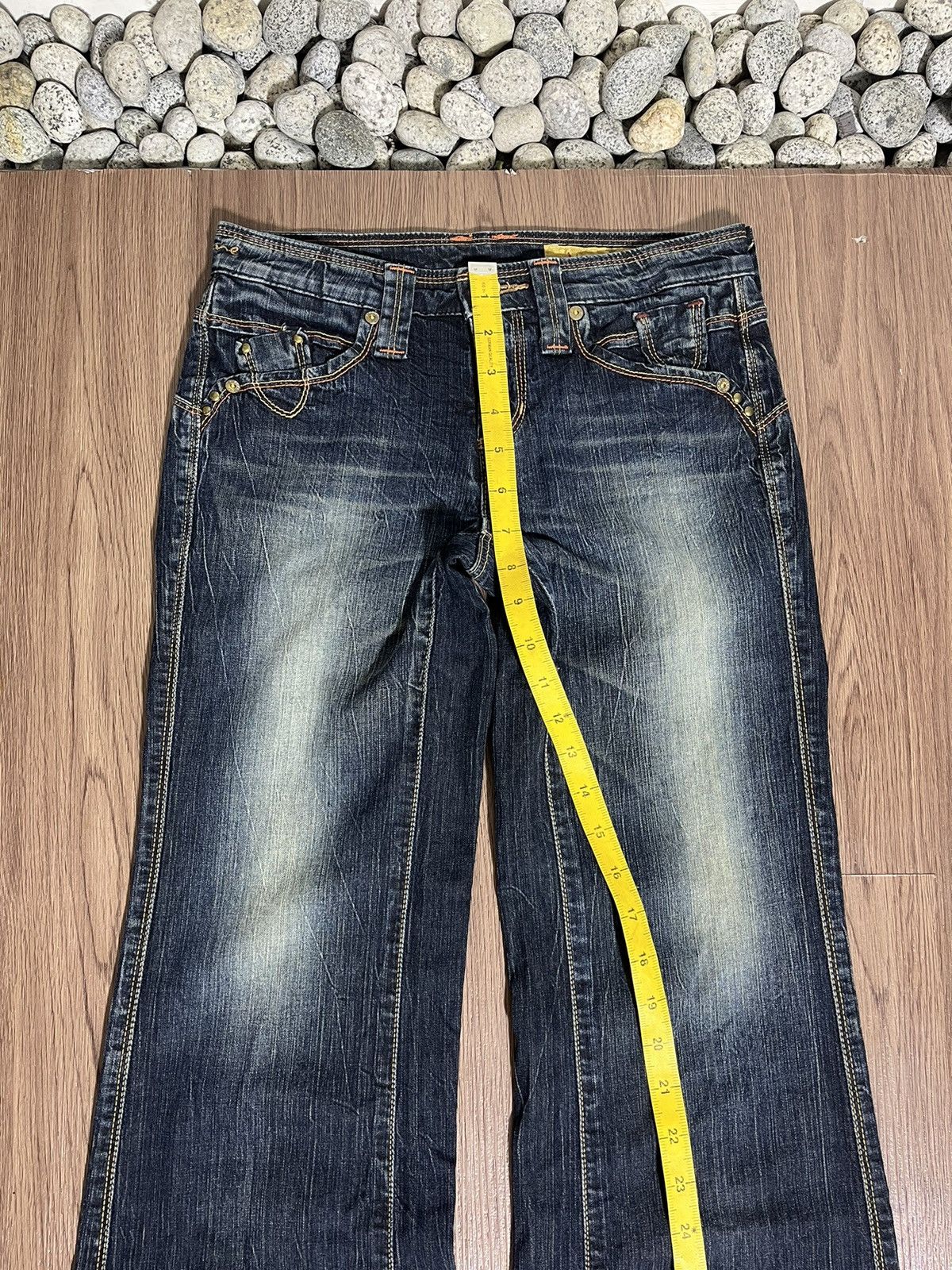 Edwin × If Six Was Nine × Tornado Mart Edwin x Something tribal emboirdery flare lowrise denim Size US 27 - 13 Thumbnail