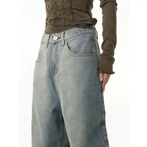 Japanese Brand Etsuko x Maya High street washed straight baggy jeans Size US 30 / EU 46 - 6 Thumbnail