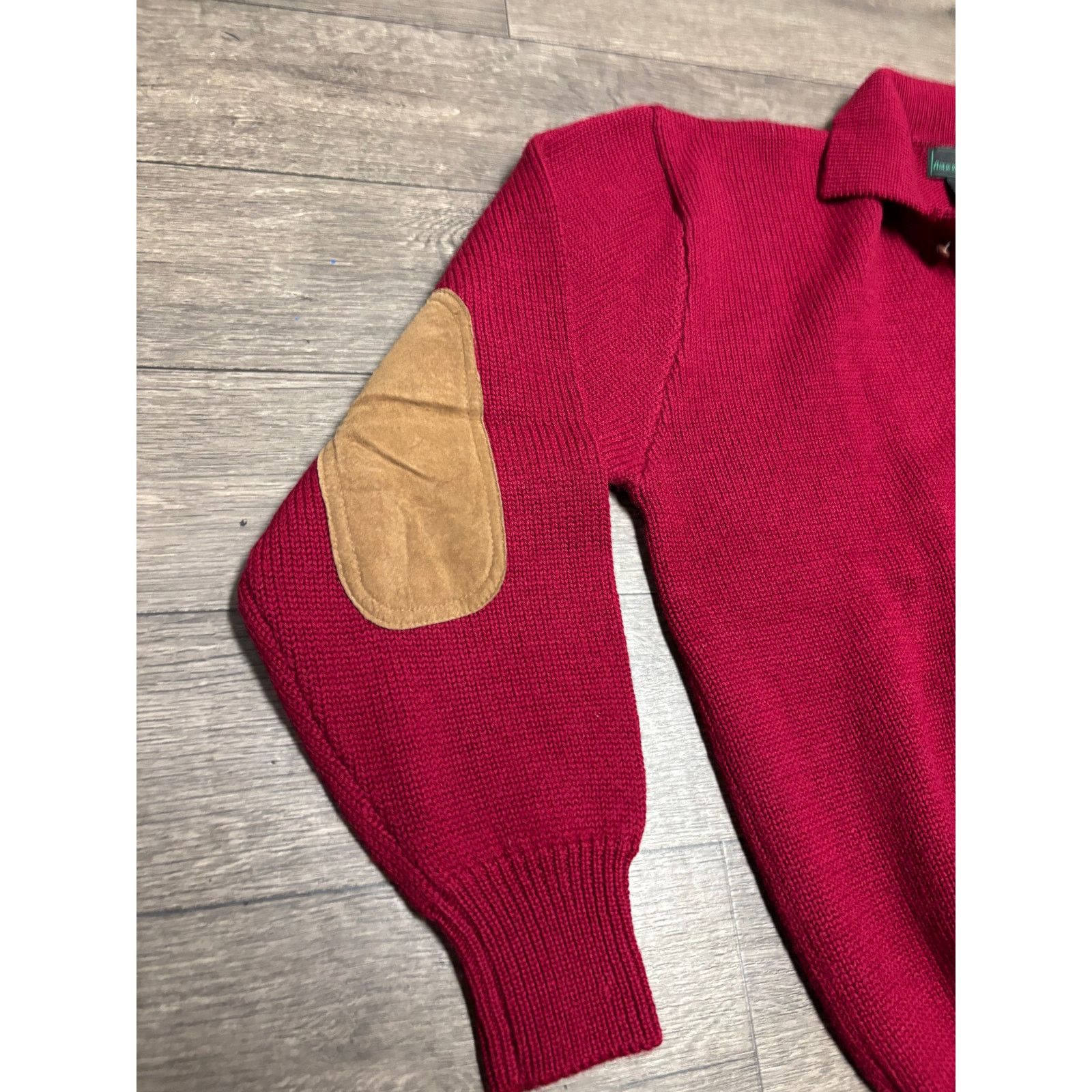Abercrombie & Fitch × Vintage Vintage Abercrombie & Fitch Pad Sweater Red Sz L 80s Size US L / EU 52-54 / 3 - 2 Thumbnail
