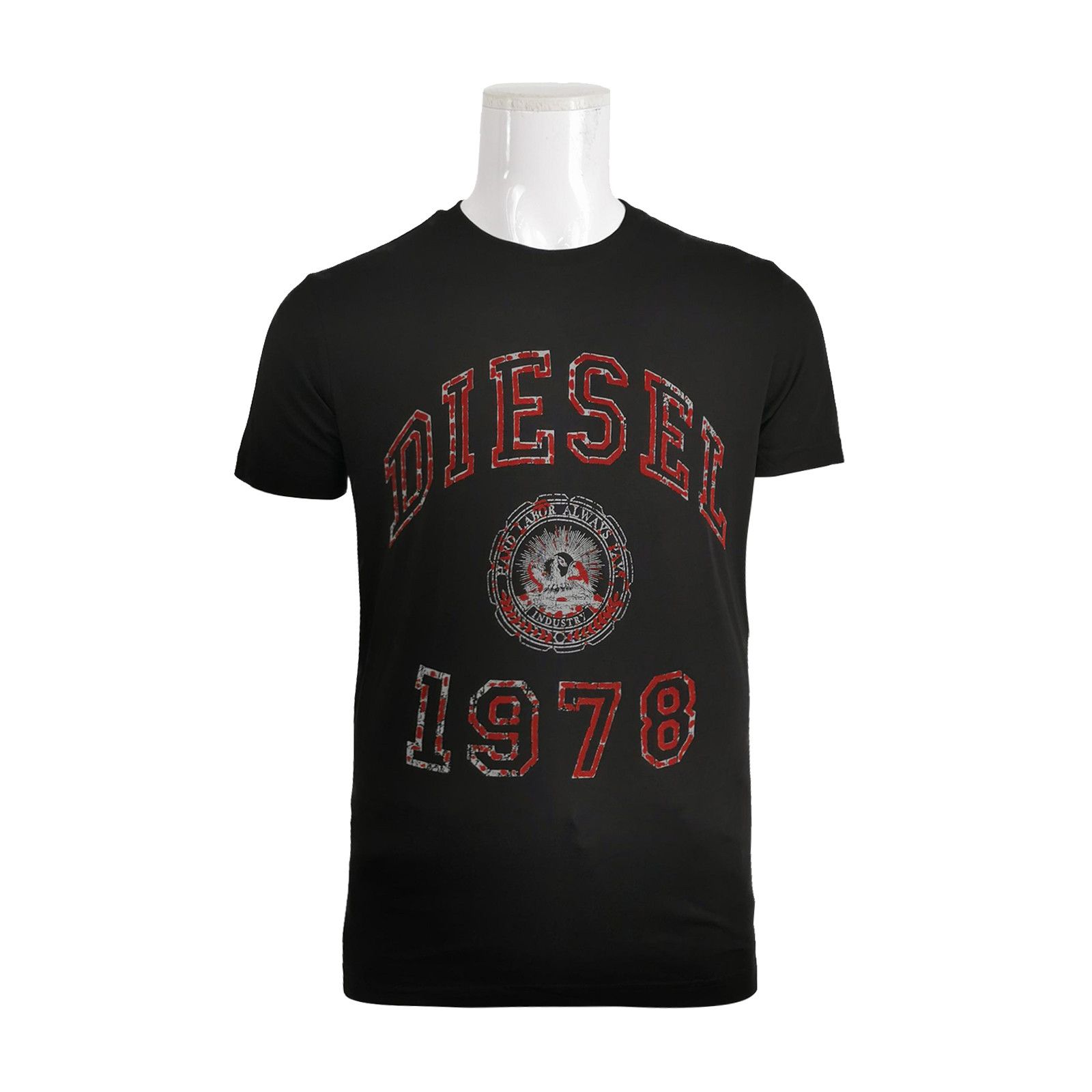 Diesel Diesel Logo Flock Print T-Shirt Size S Size US S / EU 44-46 / 1 - 1 Thumbnail