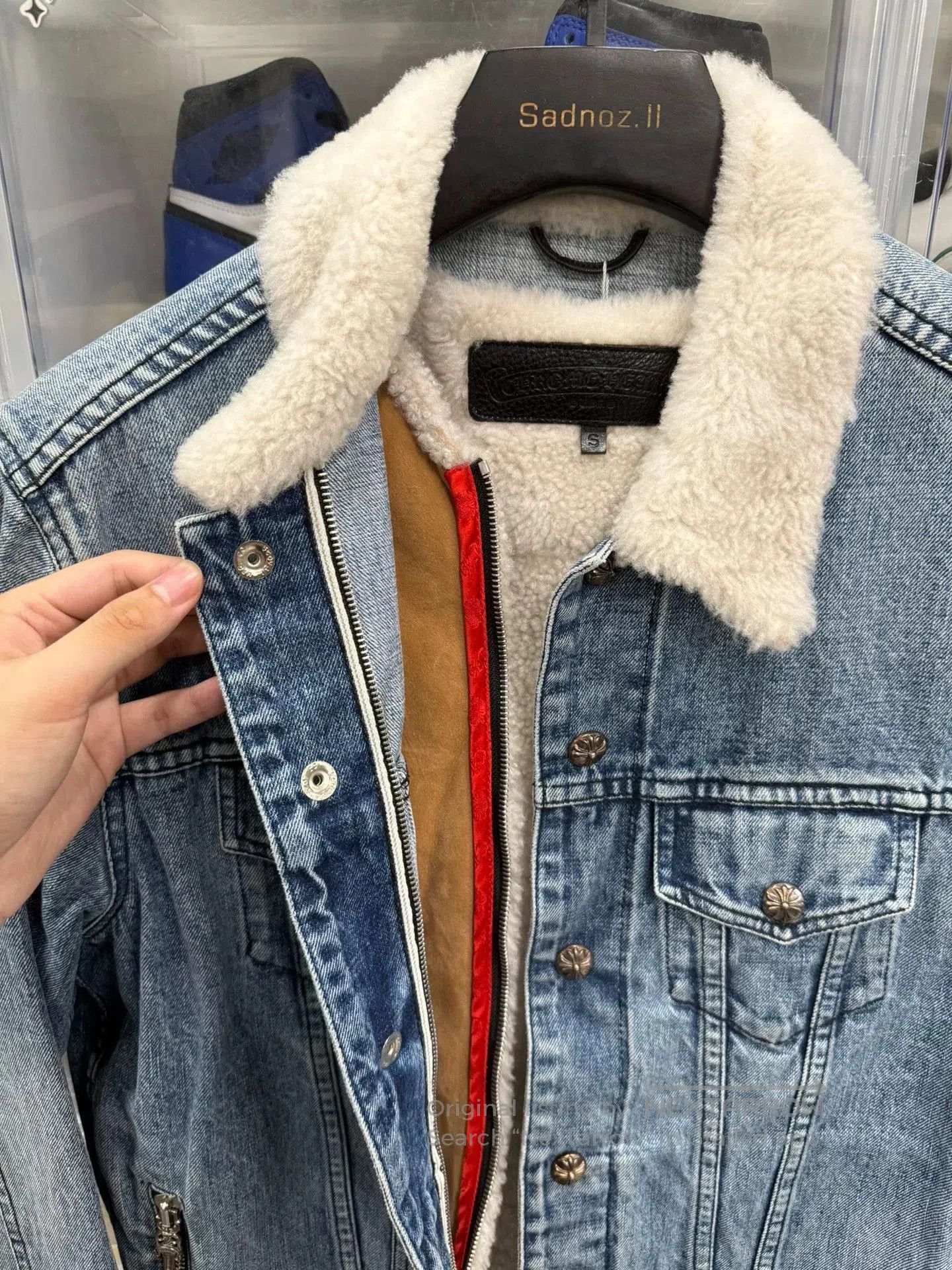 Chrome Hearts Chrome Hearts Shearling Blue Denim Jacket. Size US S / EU 44-46 / 1 - 3 Thumbnail