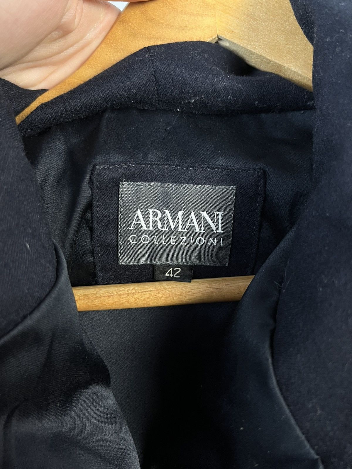 Armani Armani Collezioni Luxury Hooded Belted Jacket Size M / US 6-8 / IT 42-44 - 6 Thumbnail
