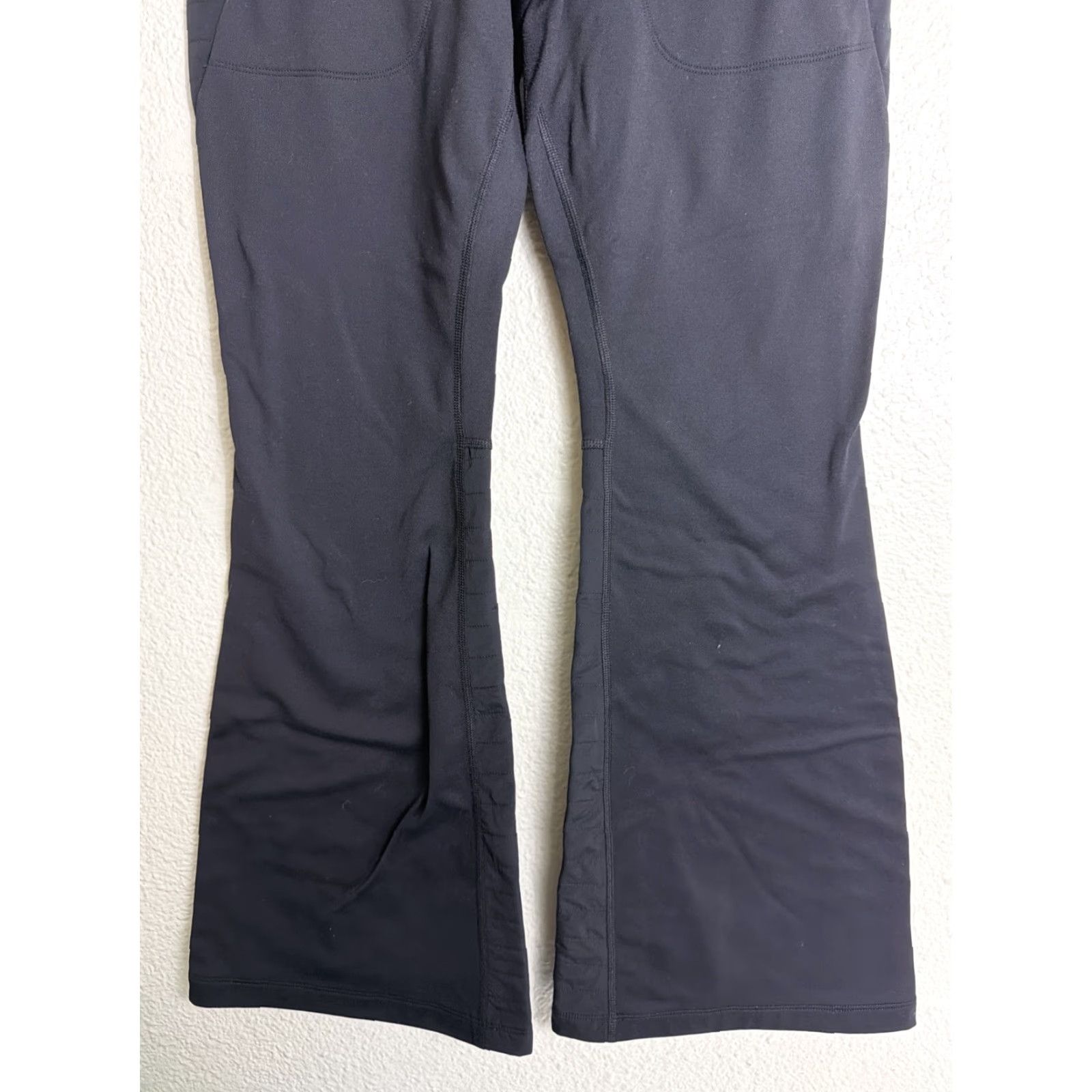 Athleta Athleta Pant Womens Small Black Fleece Nylon Spandex Flared 29in Pull On Pockets Zip Pocket Activewear Athleisure Winter Fall Size 28" / US 6 / IT 42 - 2 Thumbnail