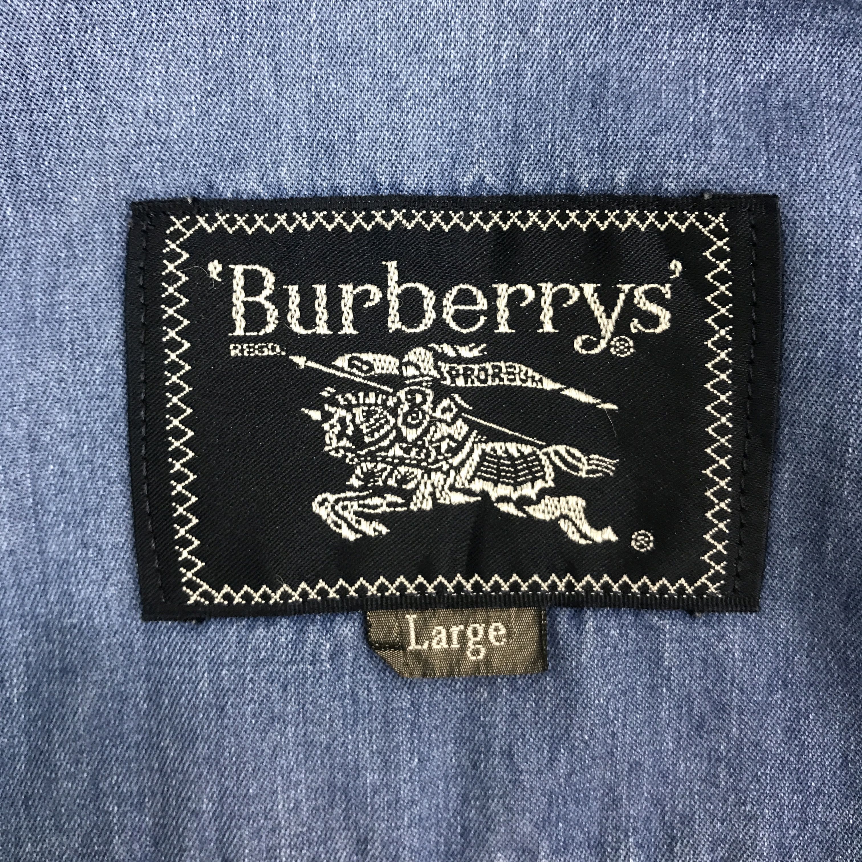 Burberry × Vintage BURBERRYS DISTRESSED BLUE JACKET Size US L / EU 52-54 / 3 - 15 Thumbnail