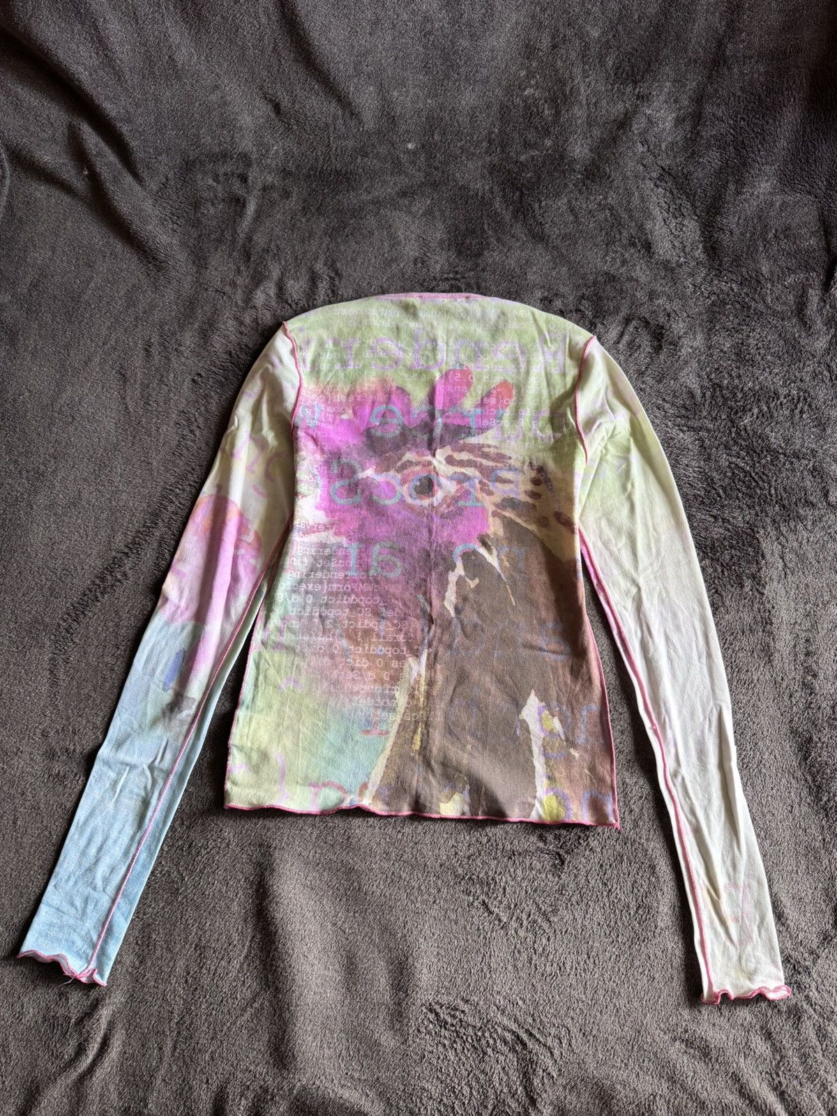 Cop Copine × Vintage Rare Cop Copine mesh print long sleeve avant-garde Size S / US 4 / IT 40 - 11 Thumbnail